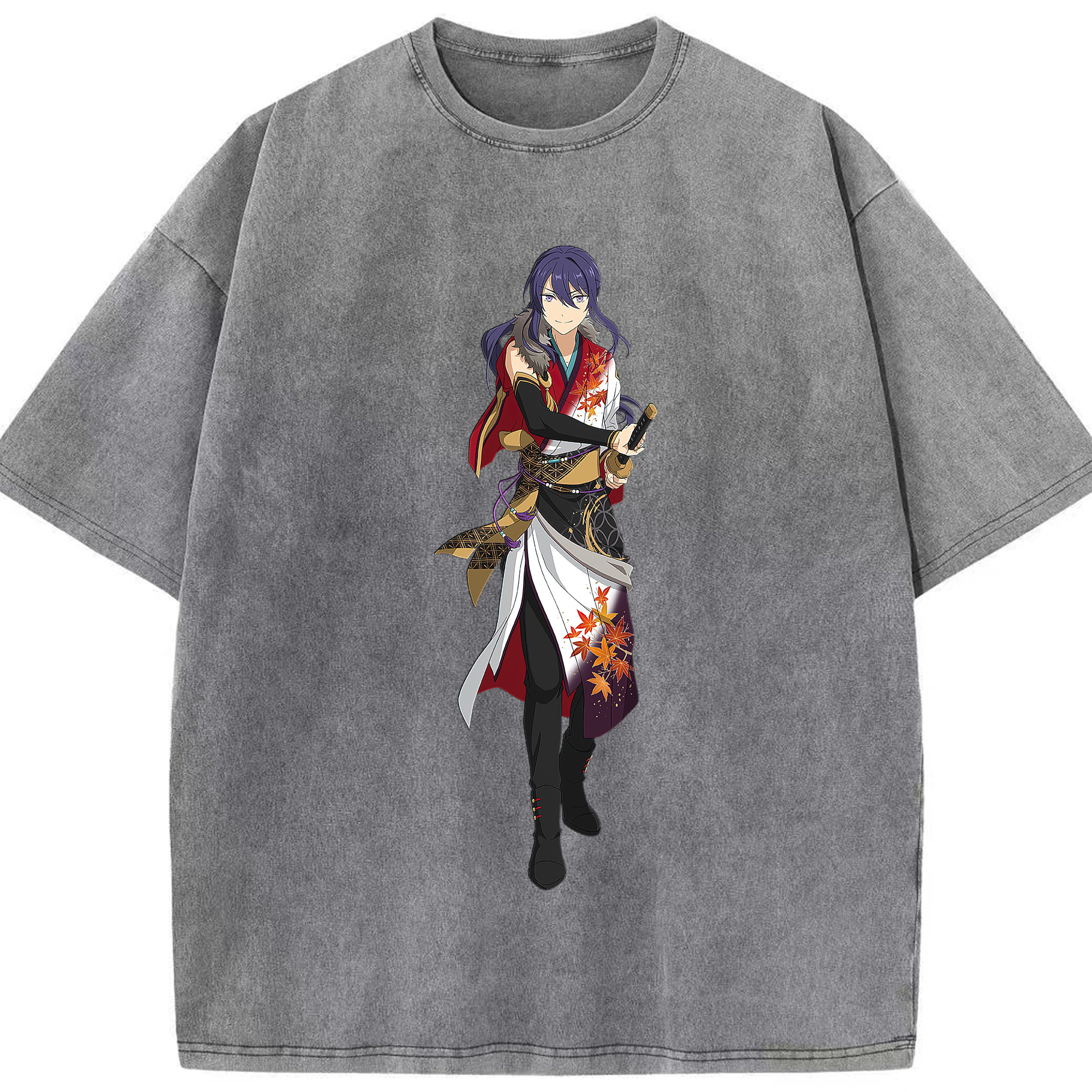 （画像用） あんさんぶるスターズ! Ensemble Stars 綿100% ヴィンテージ風 半袖Tシャツ（フロントプリント）