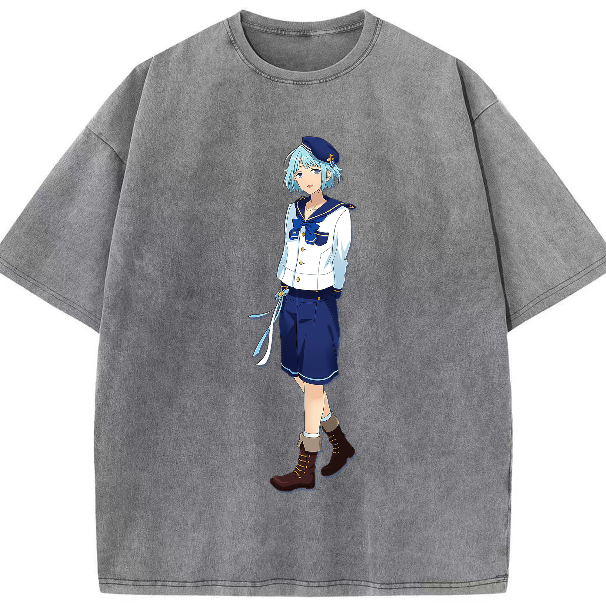 （画像用） あんさんぶるスターズ! Ensemble Stars 綿100% ヴィンテージ風 半袖Tシャツ（フロントプリント）