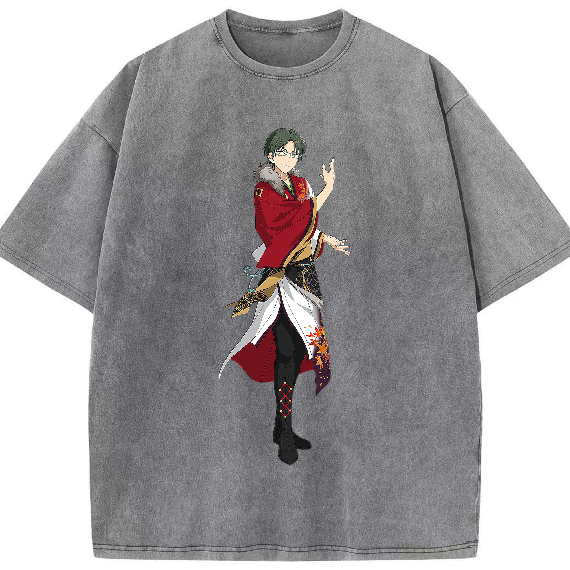 （画像用） あんさんぶるスターズ! Ensemble Stars 綿100% ヴィンテージ風 半袖Tシャツ（フロントプリント）