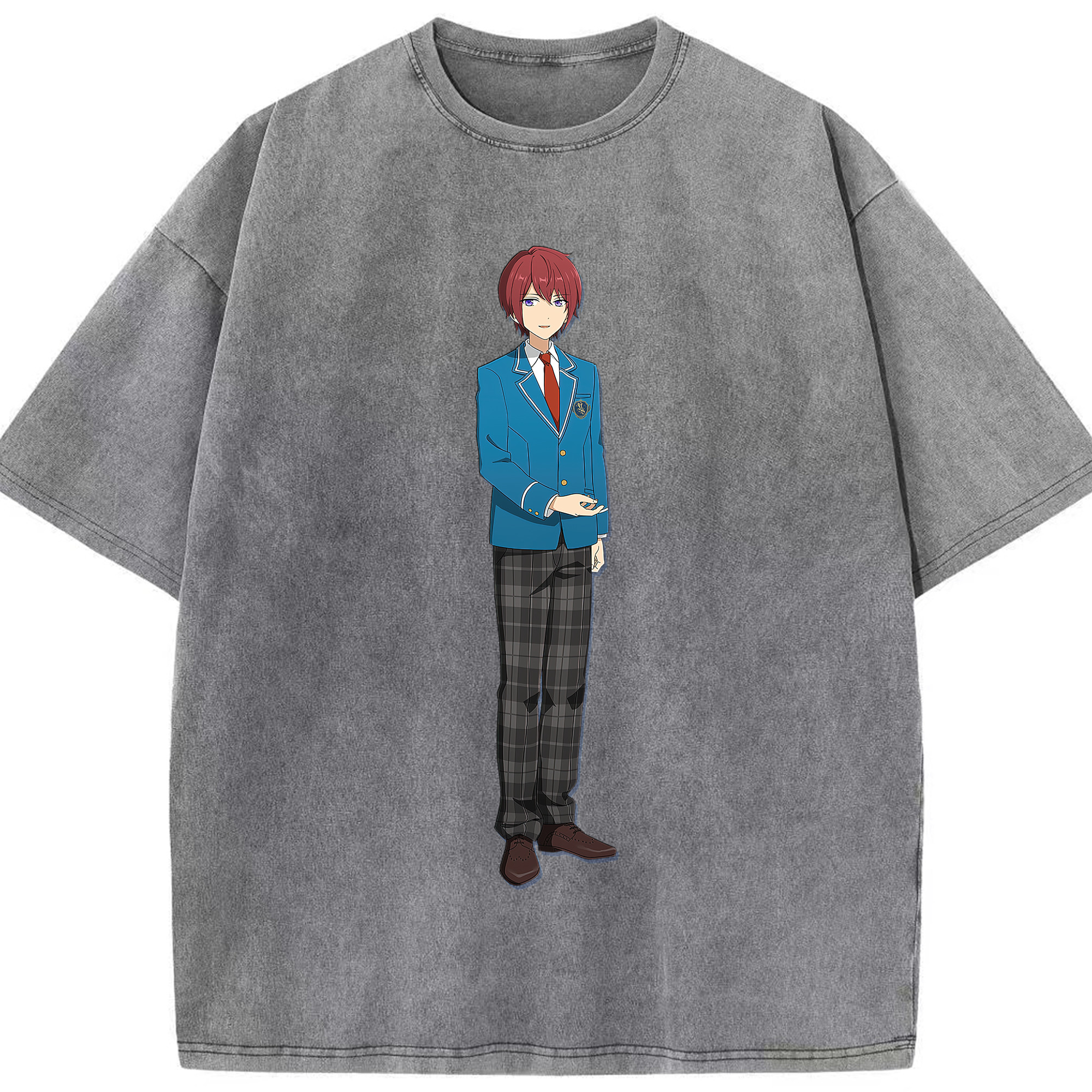（画像用） あんさんぶるスターズ! Ensemble Stars 綿100% ヴィンテージ風 半袖Tシャツ（フロントプリント）