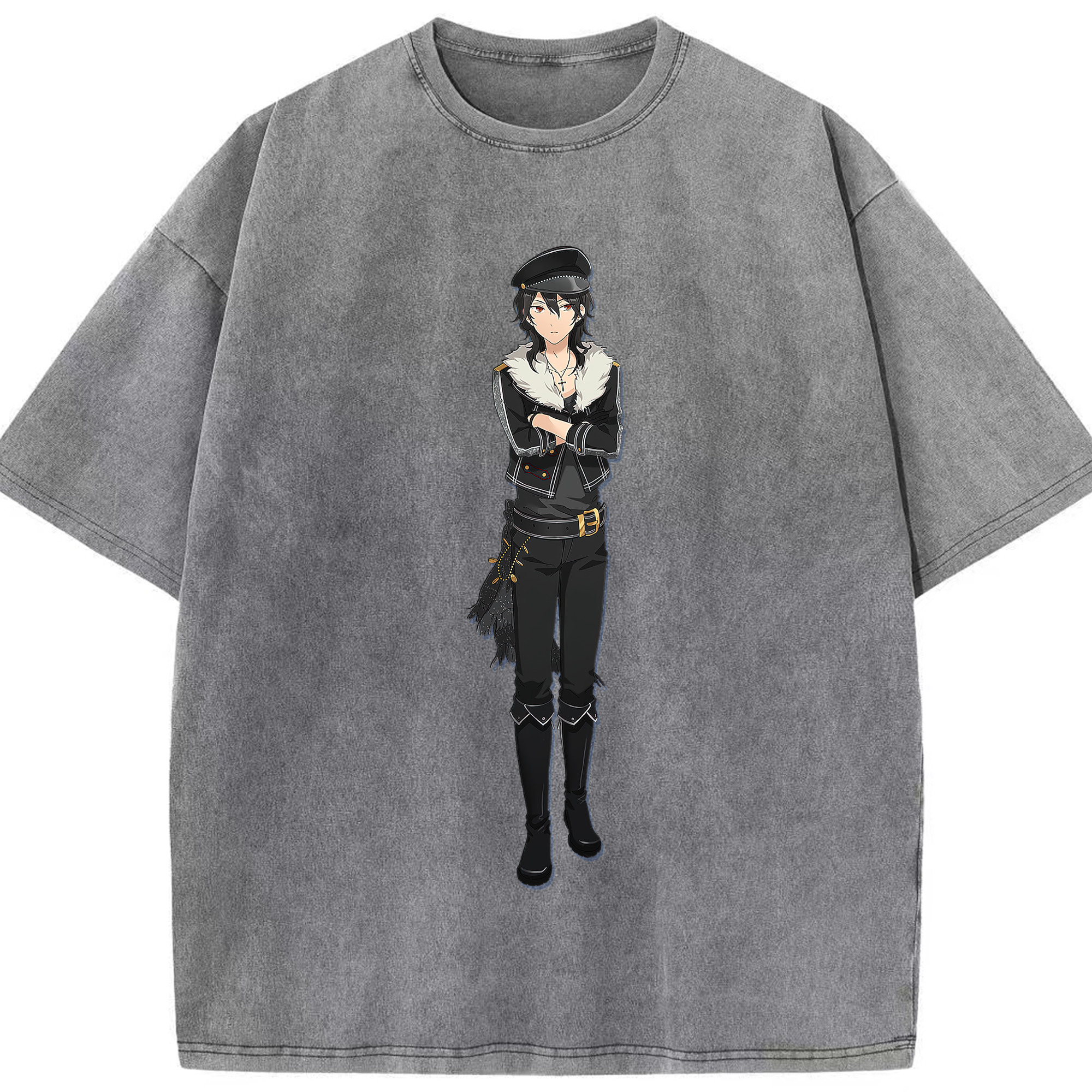 （画像用） あんさんぶるスターズ! Ensemble Stars 綿100% ヴィンテージ風 半袖Tシャツ（フロントプリント）