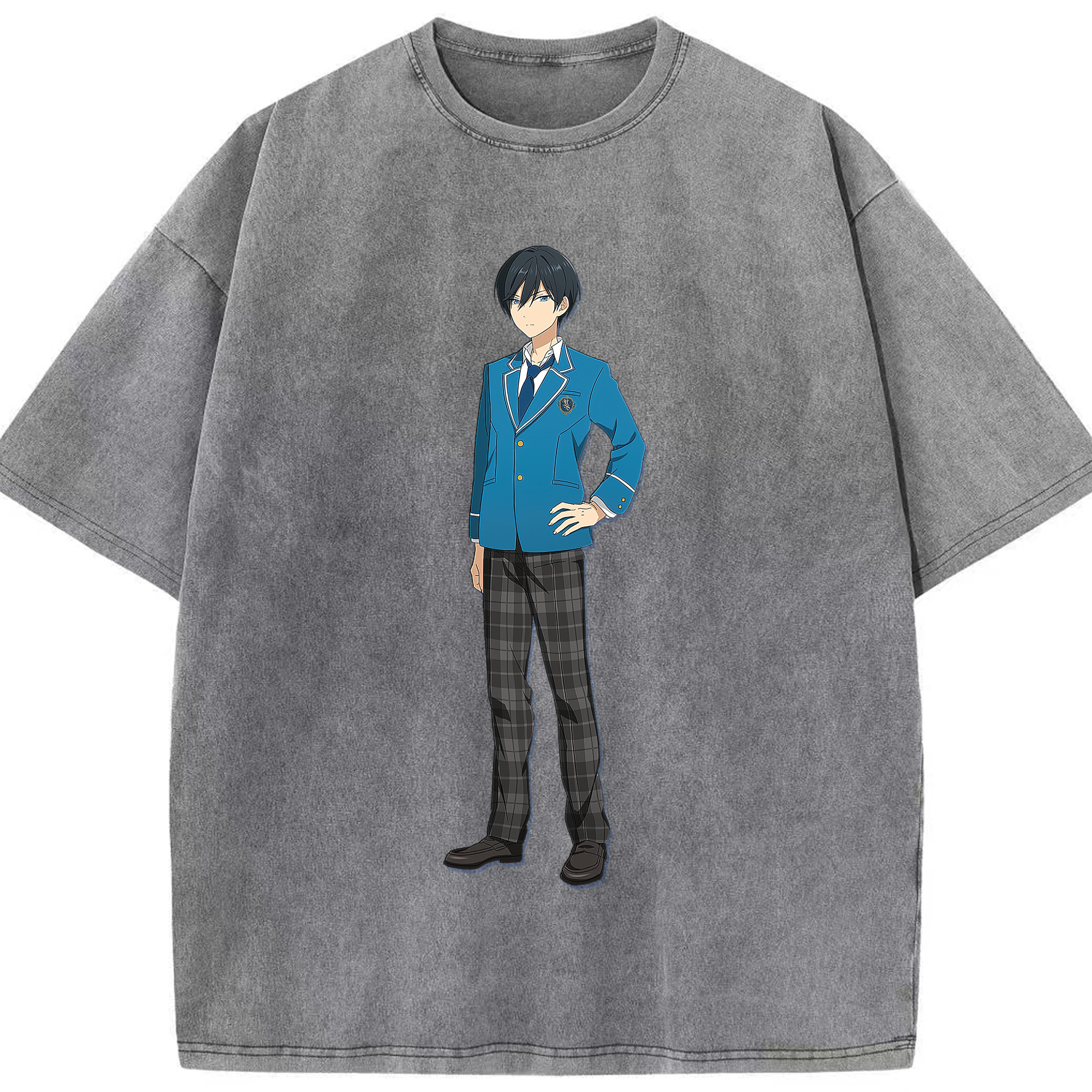 （画像用） あんさんぶるスターズ! Ensemble Stars 綿100% ヴィンテージ風 半袖Tシャツ（フロントプリント）