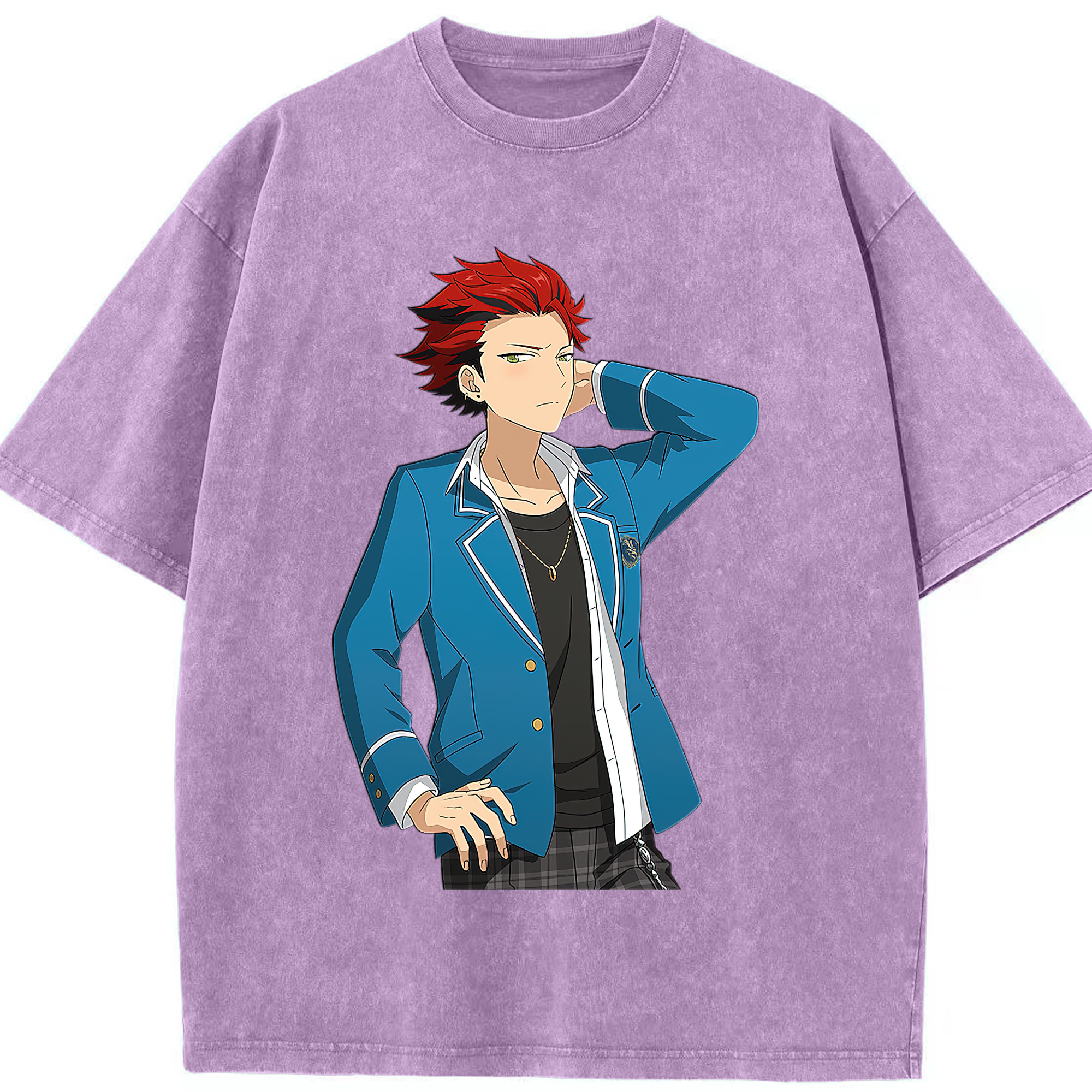 （画像用） あんさんぶるスターズ! Ensemble Stars 綿100% ヴィンテージ風 半袖Tシャツ（フロントプリント）
