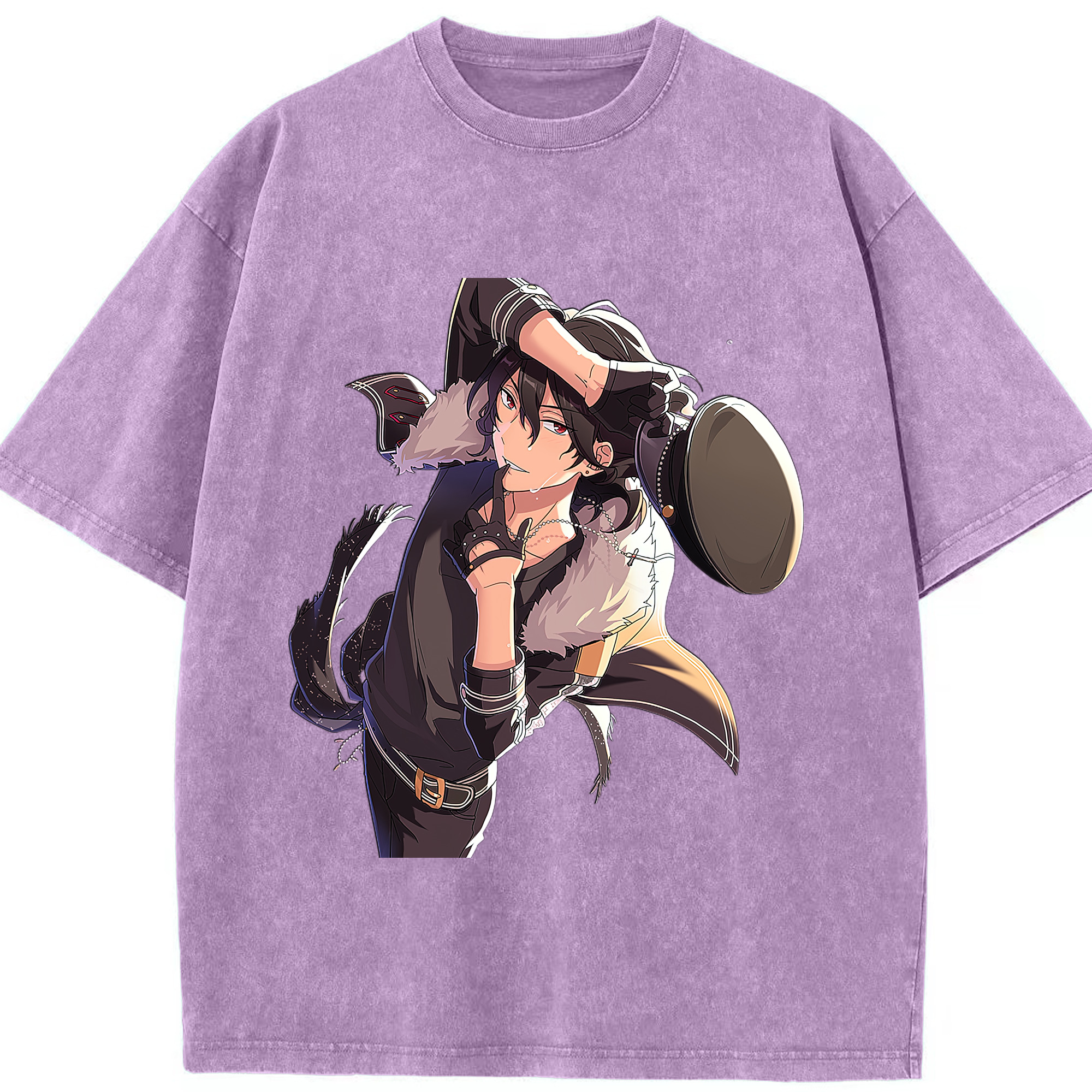 （画像用） あんさんぶるスターズ! Ensemble Stars 綿100% ヴィンテージ風 半袖Tシャツ（フロントプリント）
