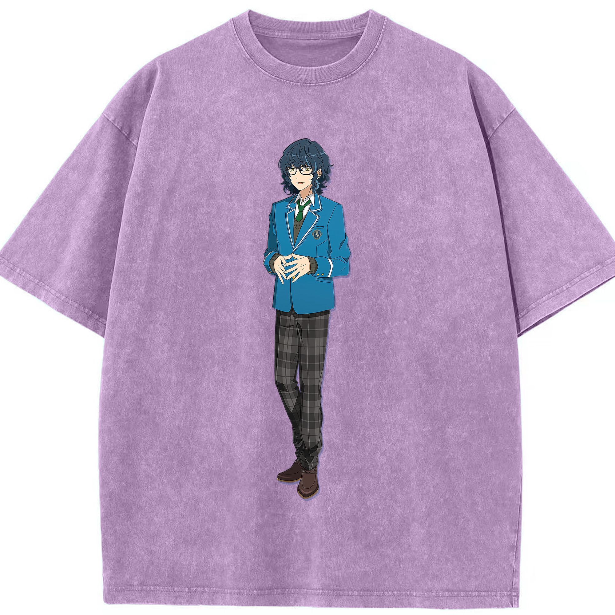 （画像用） あんさんぶるスターズ! Ensemble Stars 綿100% ヴィンテージ風 半袖Tシャツ（フロントプリント）