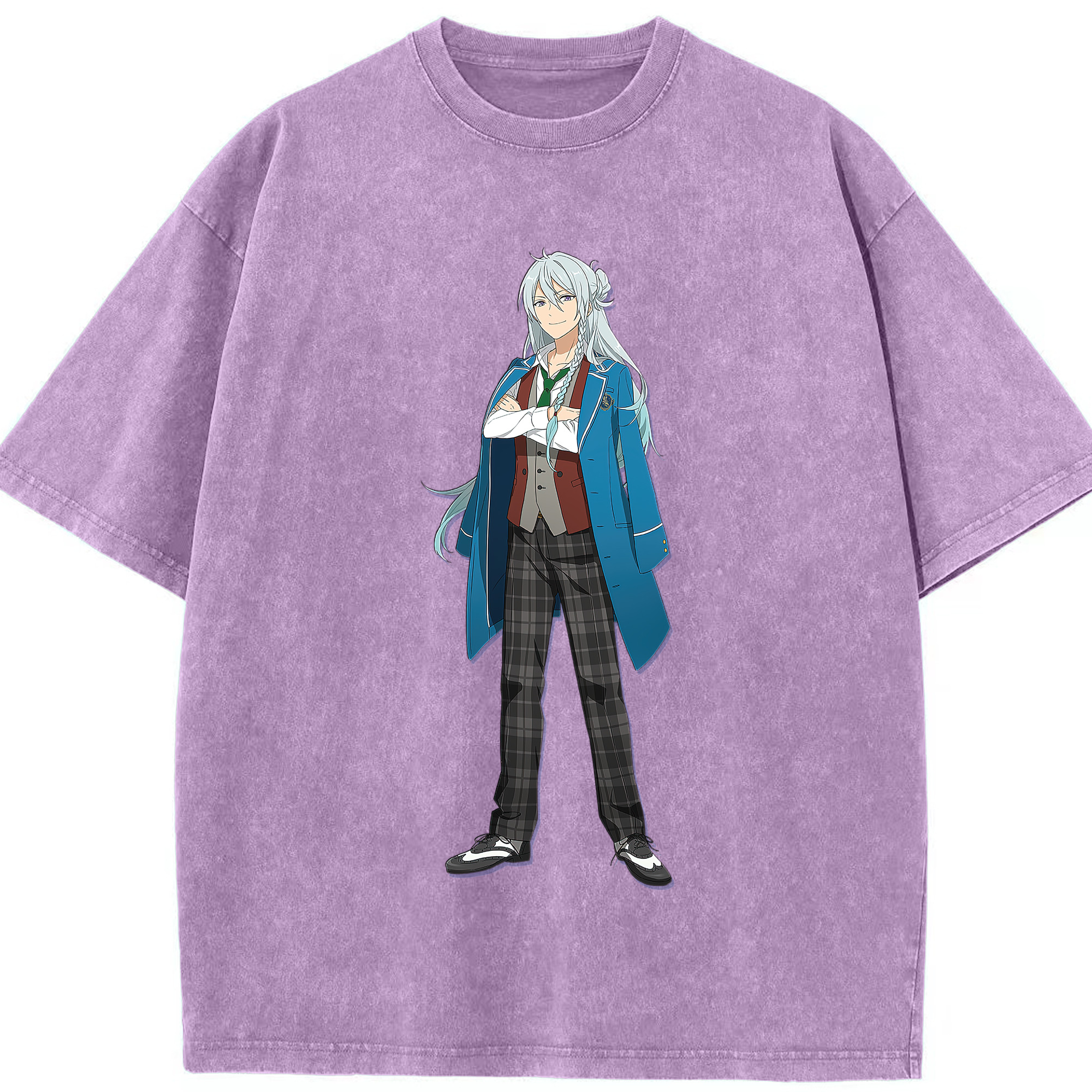 （画像用） あんさんぶるスターズ! Ensemble Stars 綿100% ヴィンテージ風 半袖Tシャツ（フロントプリント）