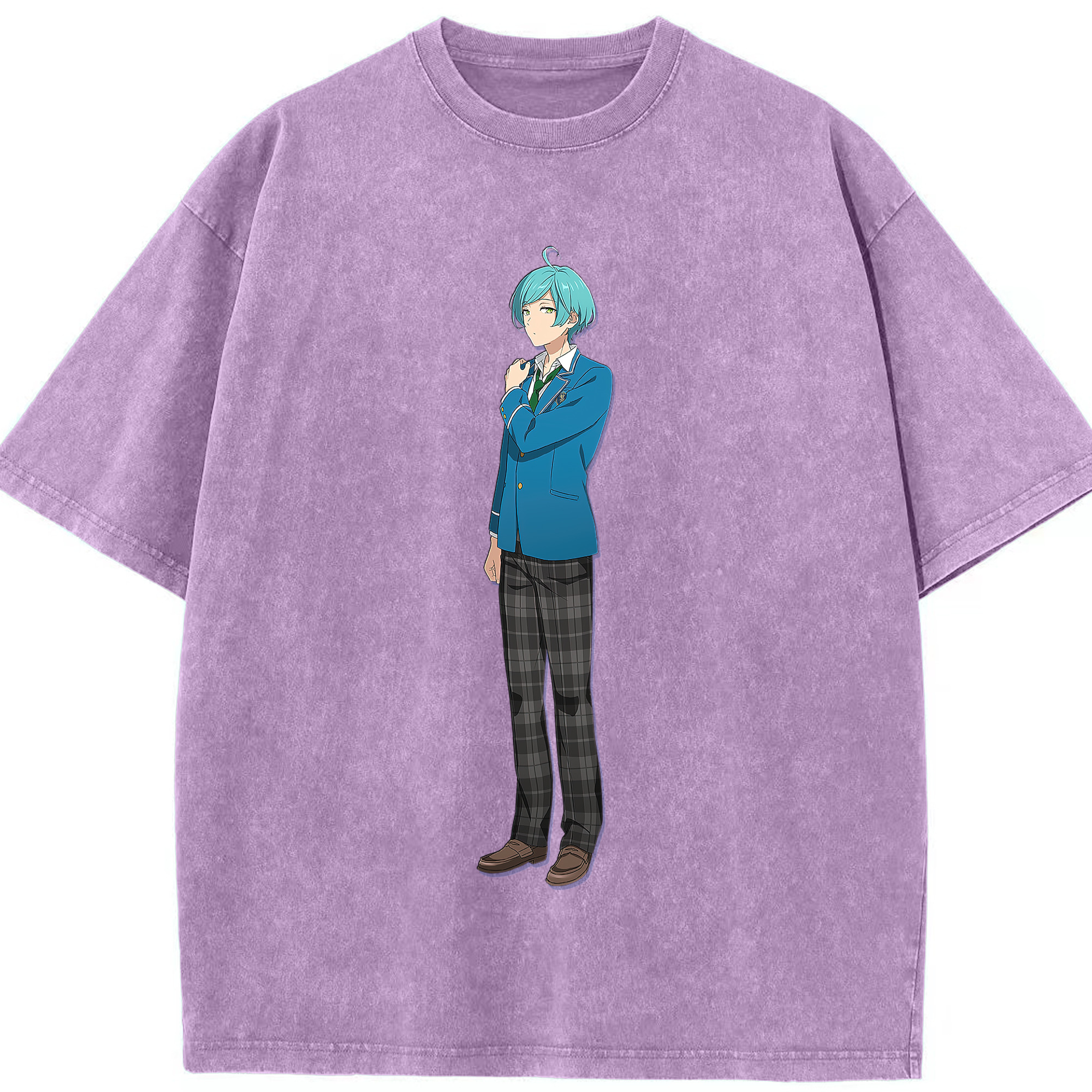 （画像用） あんさんぶるスターズ! Ensemble Stars 綿100% ヴィンテージ風 半袖Tシャツ（フロントプリント）
