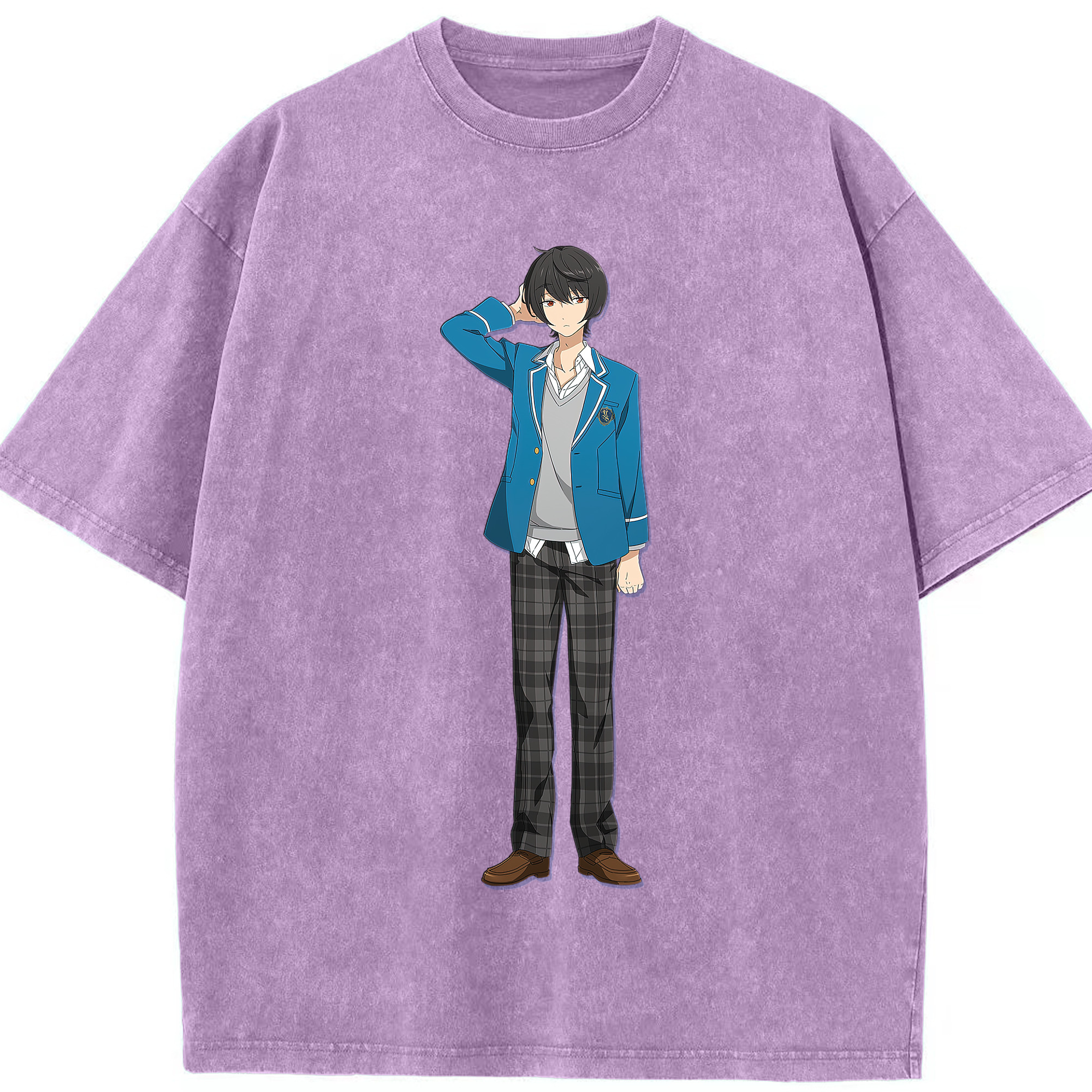 （画像用） あんさんぶるスターズ! Ensemble Stars 綿100% ヴィンテージ風 半袖Tシャツ（フロントプリント）