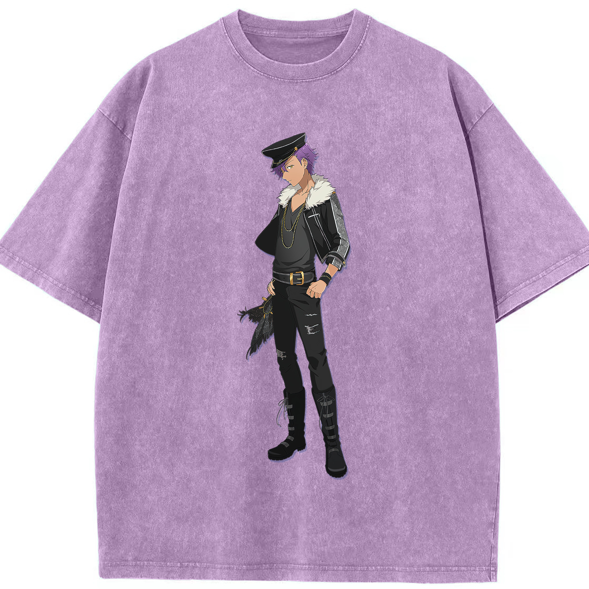 （画像用） あんさんぶるスターズ! Ensemble Stars 綿100% ヴィンテージ風 半袖Tシャツ（フロントプリント）