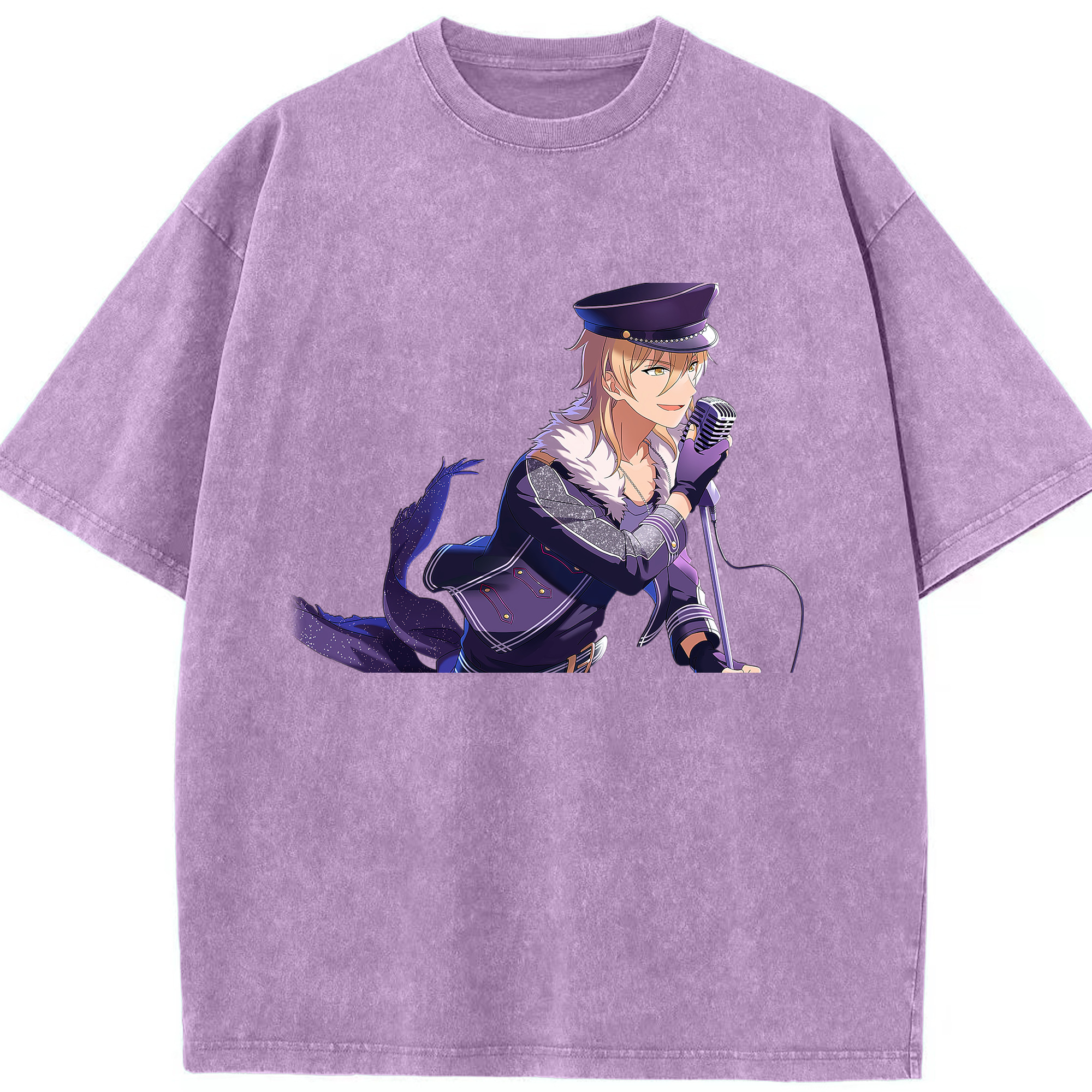 （画像用） あんさんぶるスターズ! Ensemble Stars 綿100% ヴィンテージ風 半袖Tシャツ（フロントプリント）