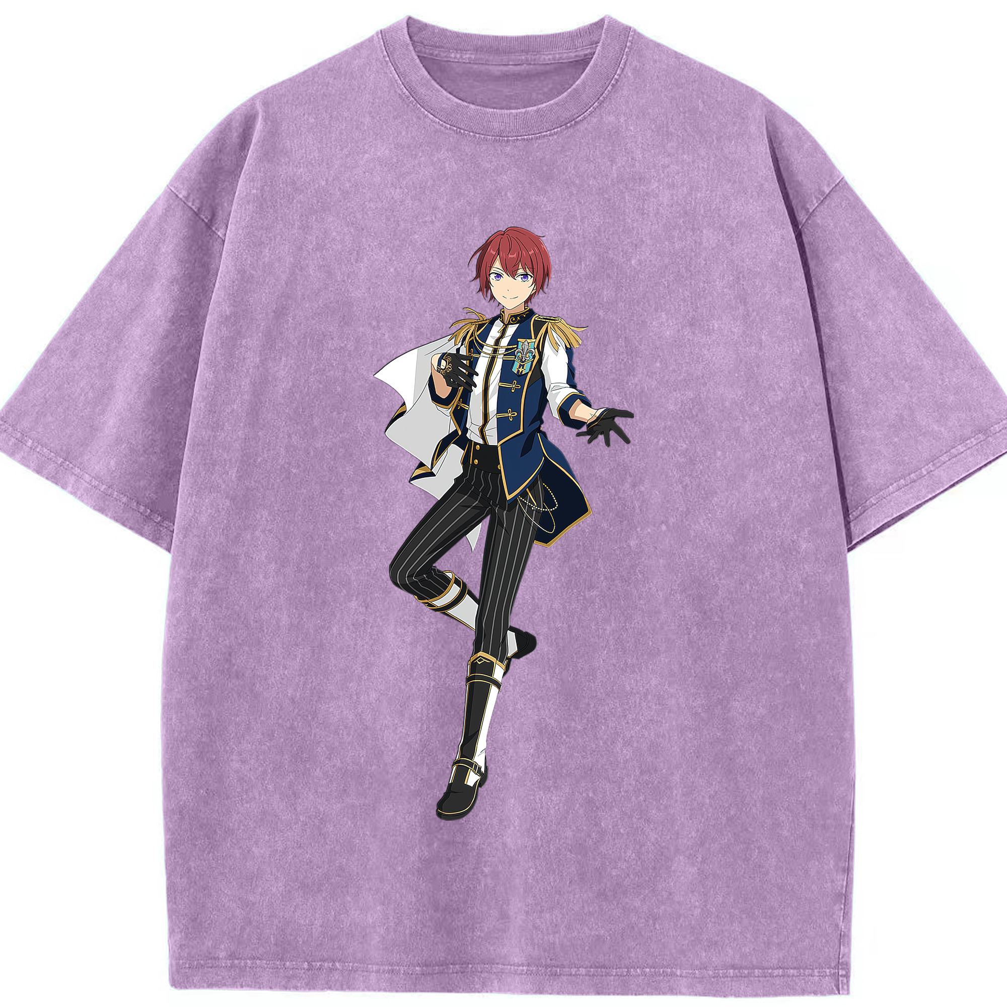 （画像用） あんさんぶるスターズ! Ensemble Stars 綿100% ヴィンテージ風 半袖Tシャツ（フロントプリント）