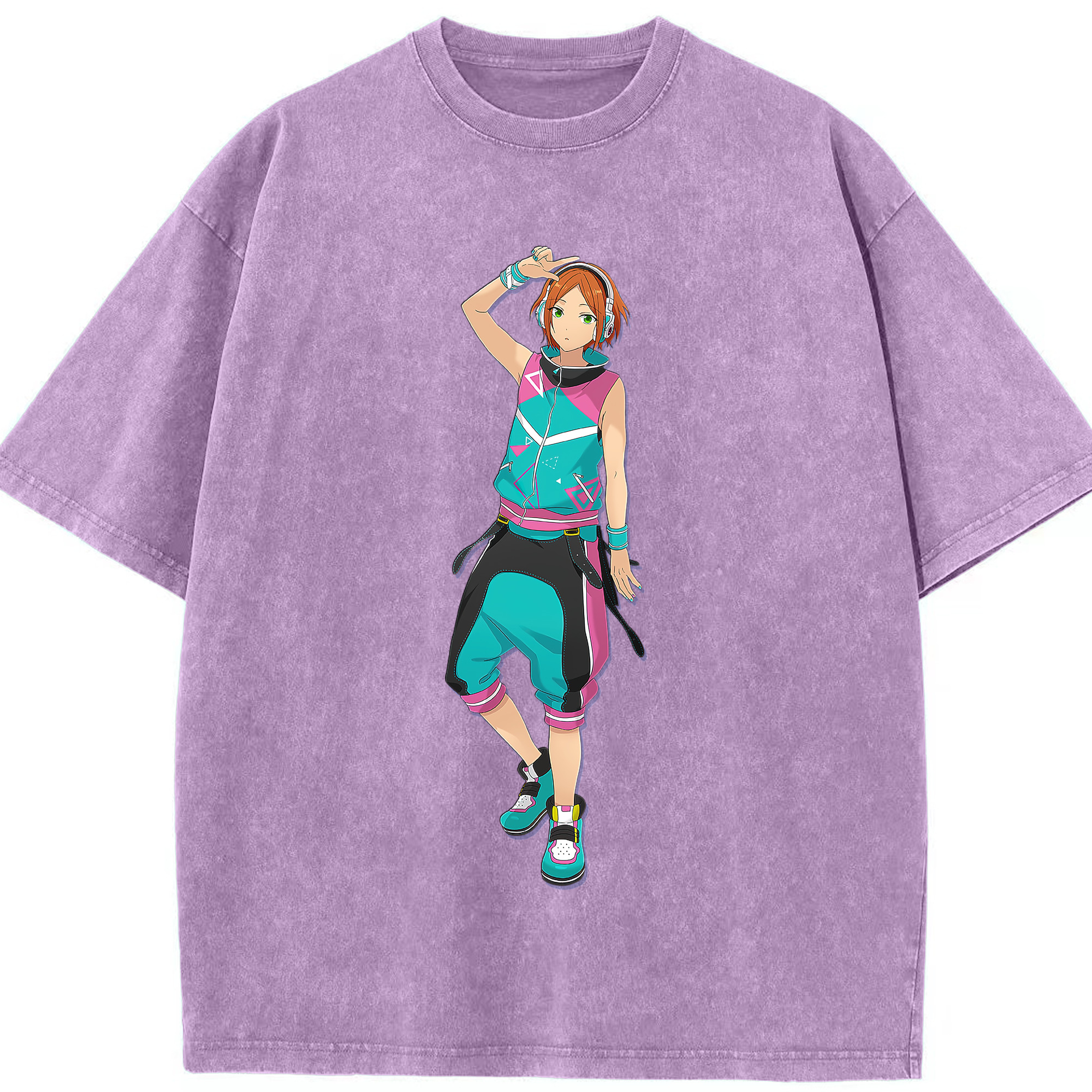 （画像用） あんさんぶるスターズ! Ensemble Stars 綿100% ヴィンテージ風 半袖Tシャツ（フロントプリント）