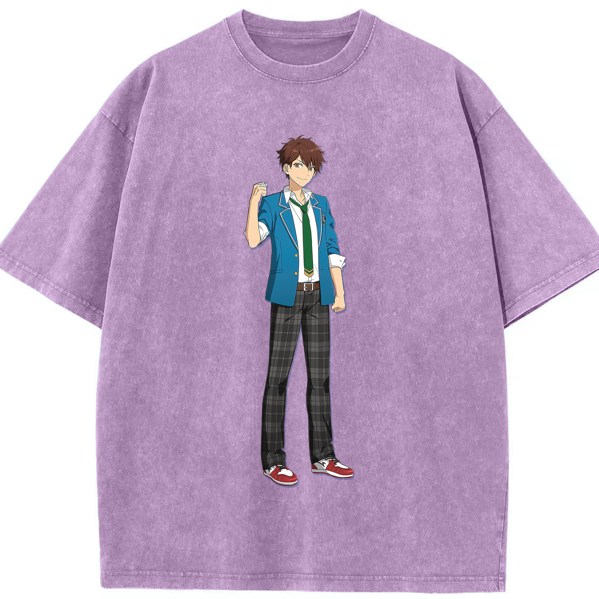 （画像用） あんさんぶるスターズ! Ensemble Stars 綿100% ヴィンテージ風 半袖Tシャツ（フロントプリント）