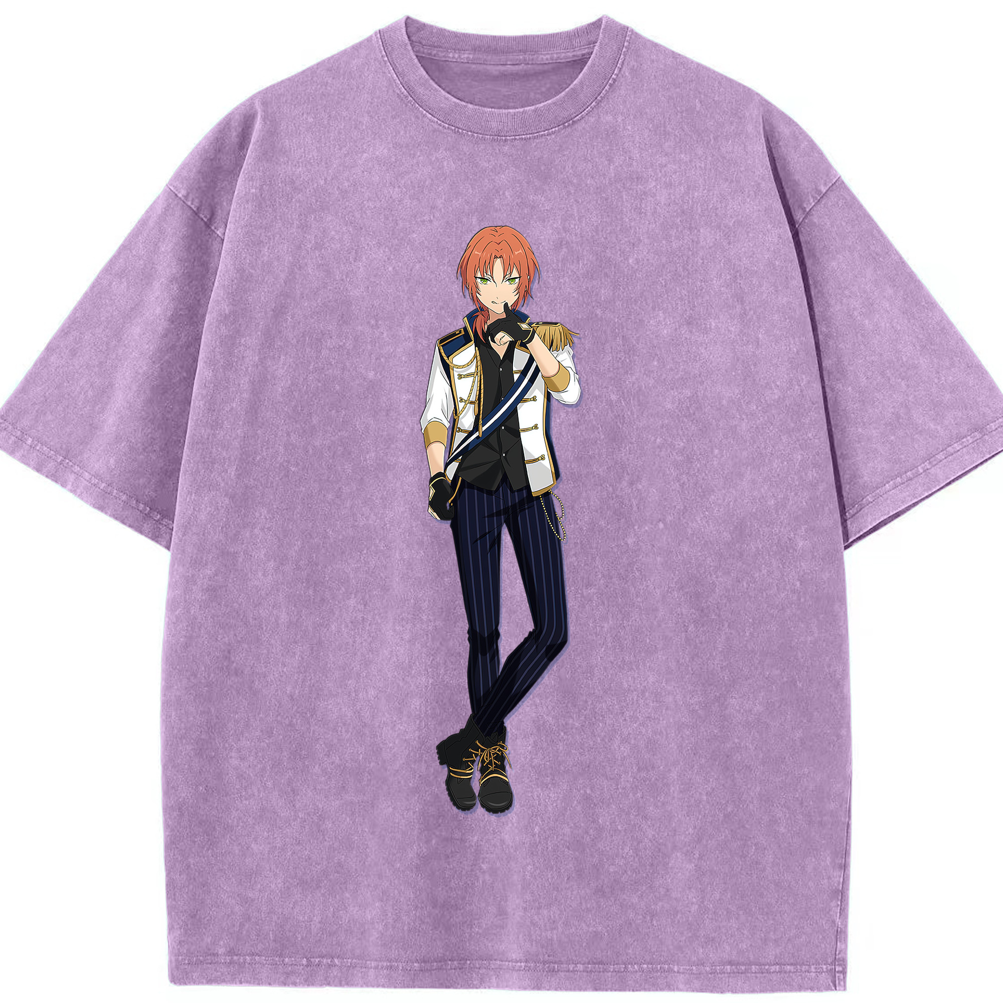 （画像用） あんさんぶるスターズ! Ensemble Stars 綿100% ヴィンテージ風 半袖Tシャツ（フロントプリント）