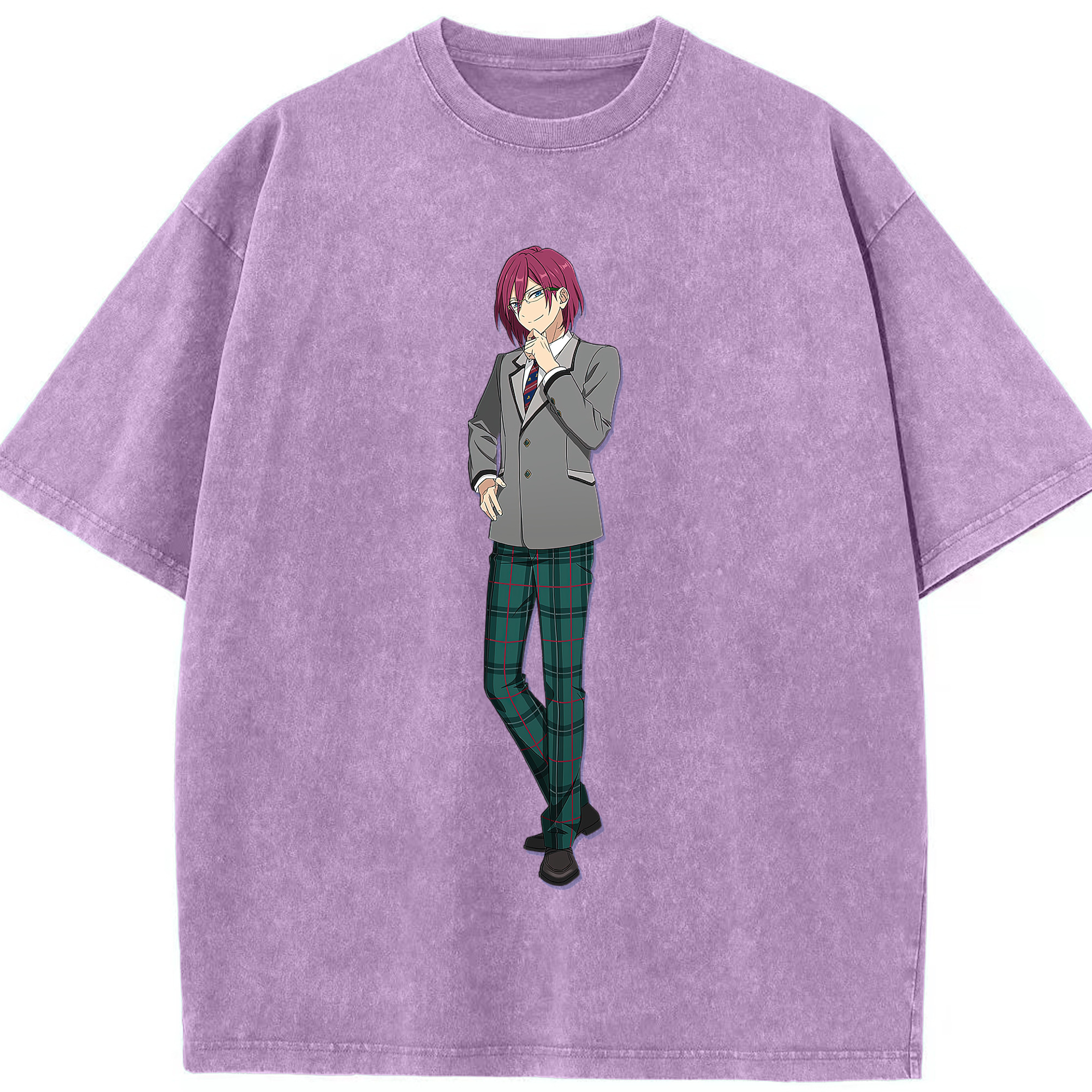 （画像用） あんさんぶるスターズ! Ensemble Stars 綿100% ヴィンテージ風 半袖Tシャツ（フロントプリント）