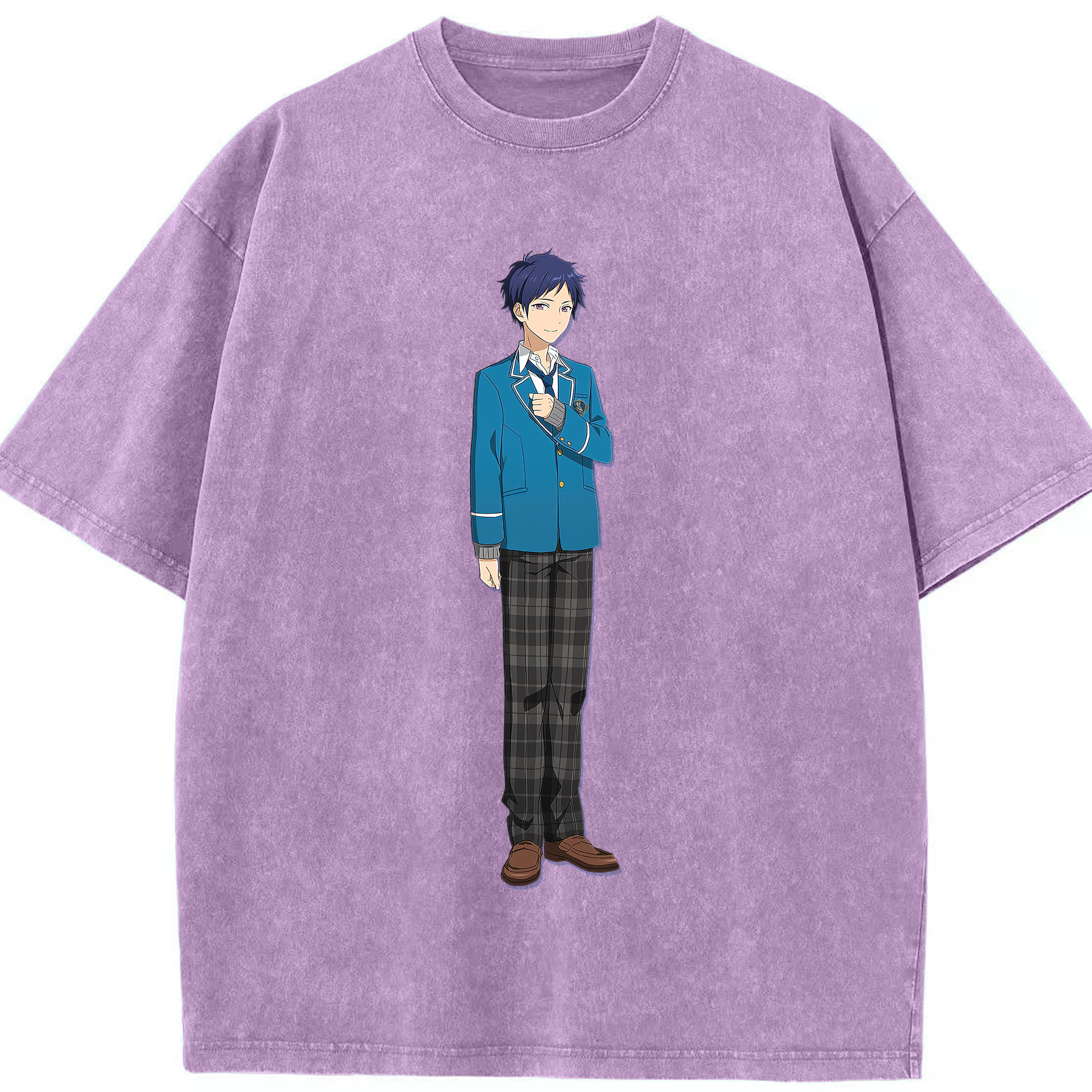（画像用） あんさんぶるスターズ! Ensemble Stars 綿100% ヴィンテージ風 半袖Tシャツ（フロントプリント）