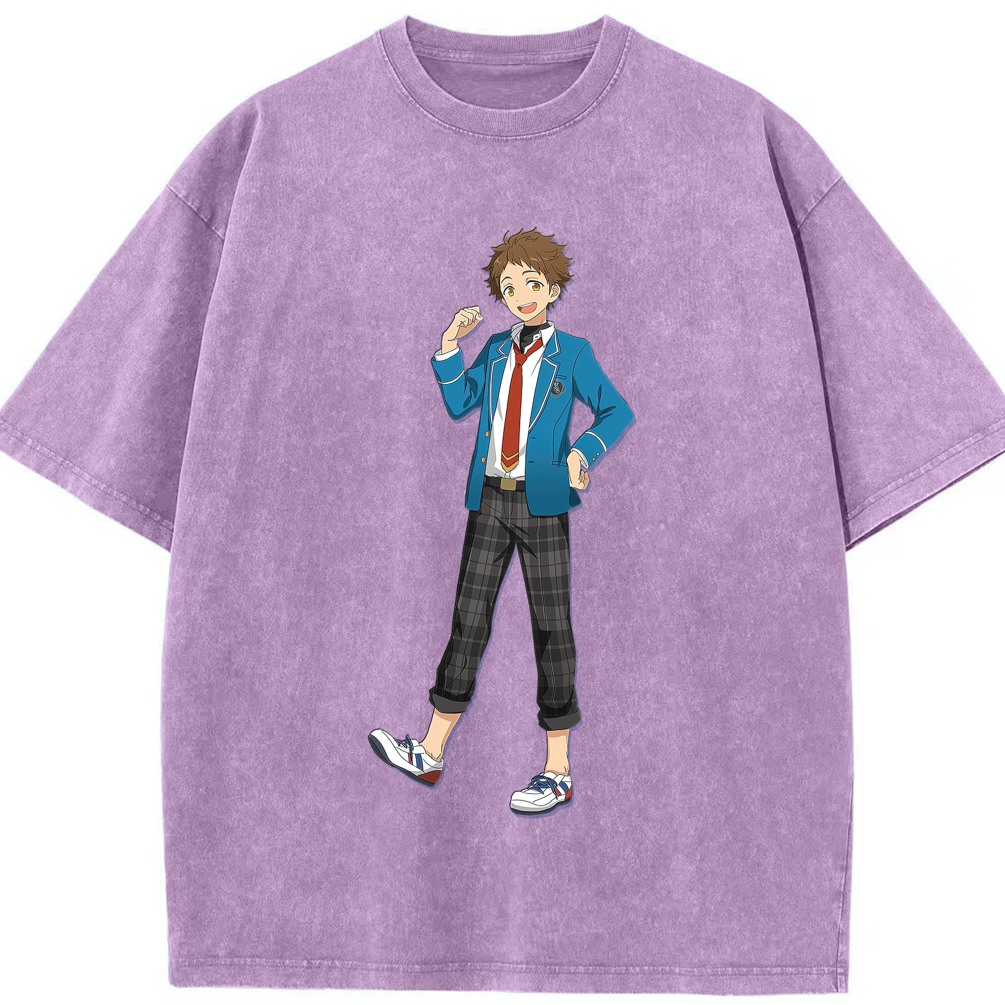 （画像用） あんさんぶるスターズ! Ensemble Stars 綿100% ヴィンテージ風 半袖Tシャツ（フロントプリント）