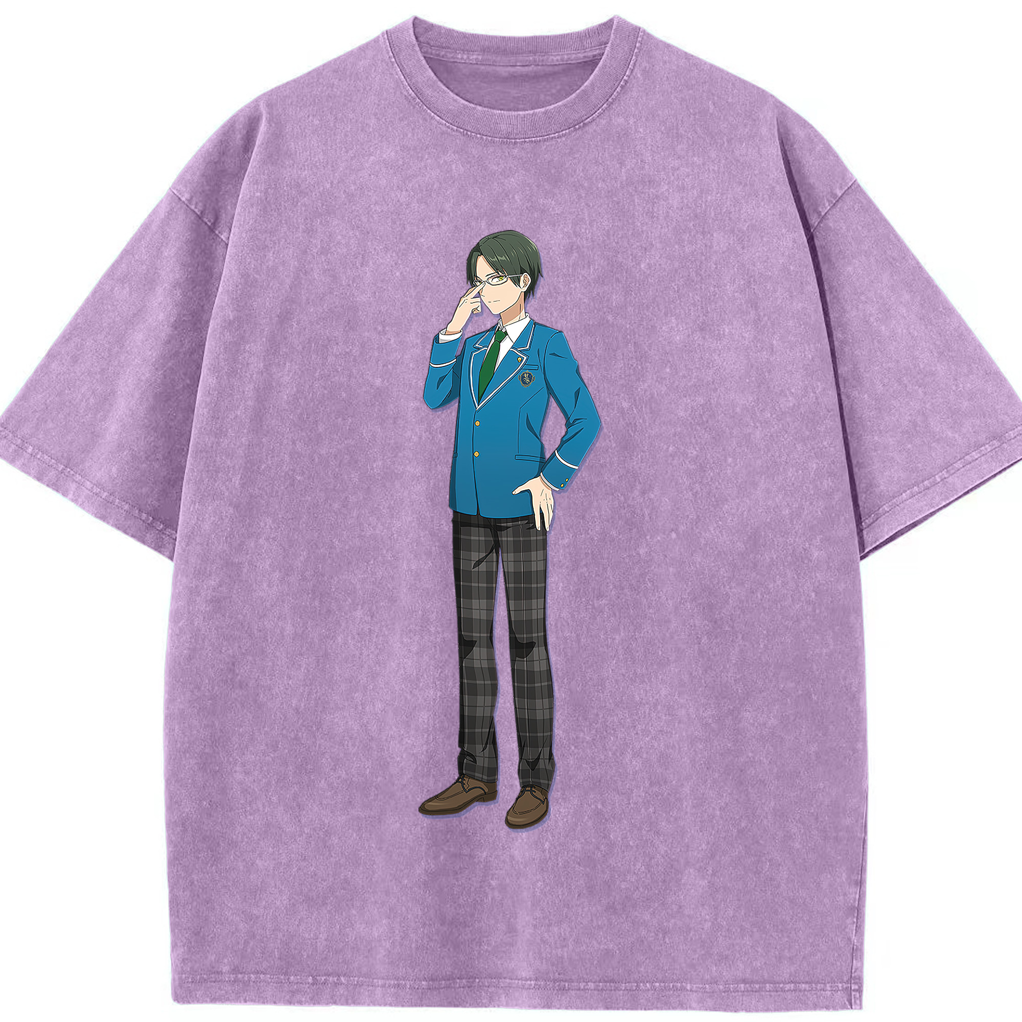 （画像用） あんさんぶるスターズ! Ensemble Stars 綿100% ヴィンテージ風 半袖Tシャツ（フロントプリント）