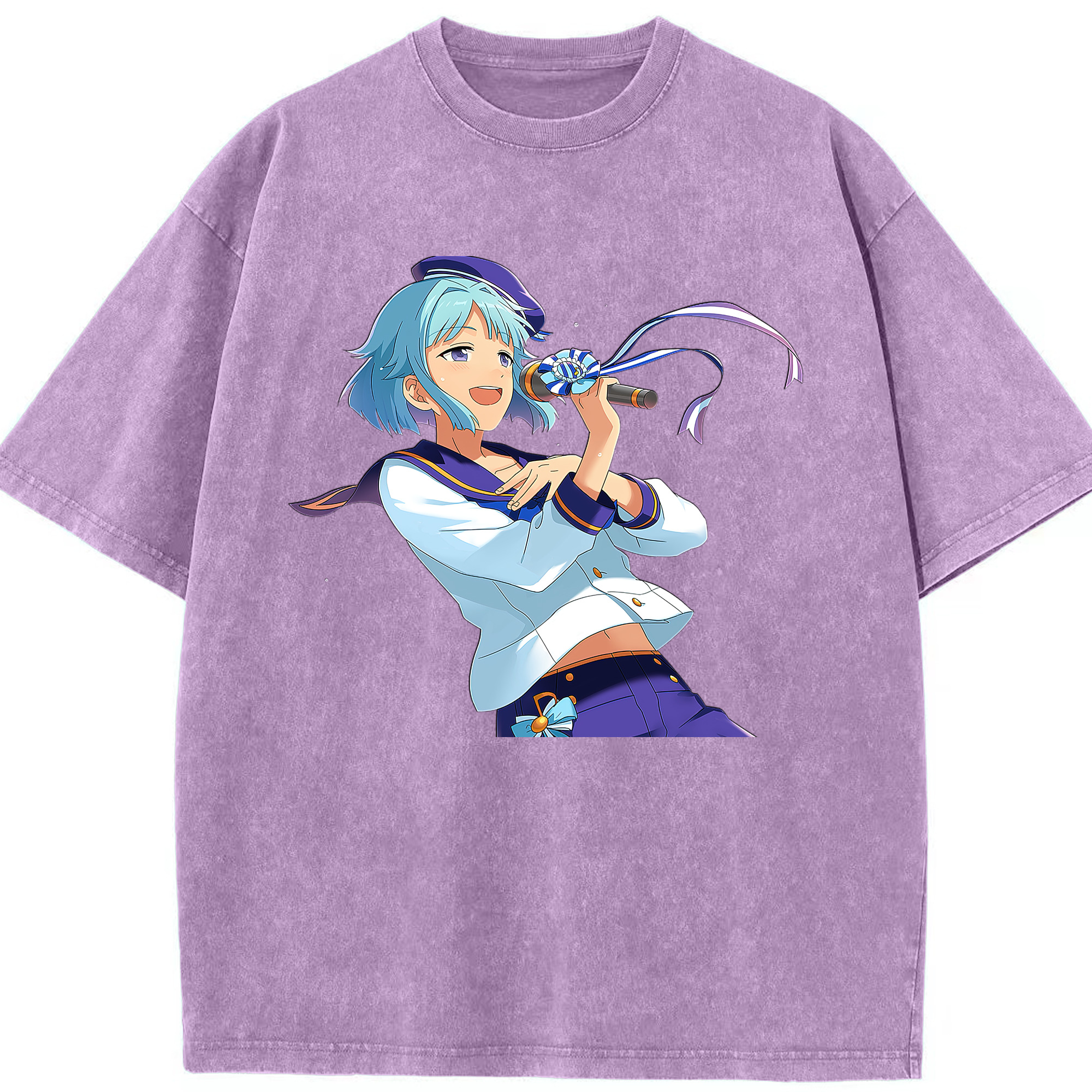 （画像用） あんさんぶるスターズ! Ensemble Stars 綿100% ヴィンテージ風 半袖Tシャツ（フロントプリント）