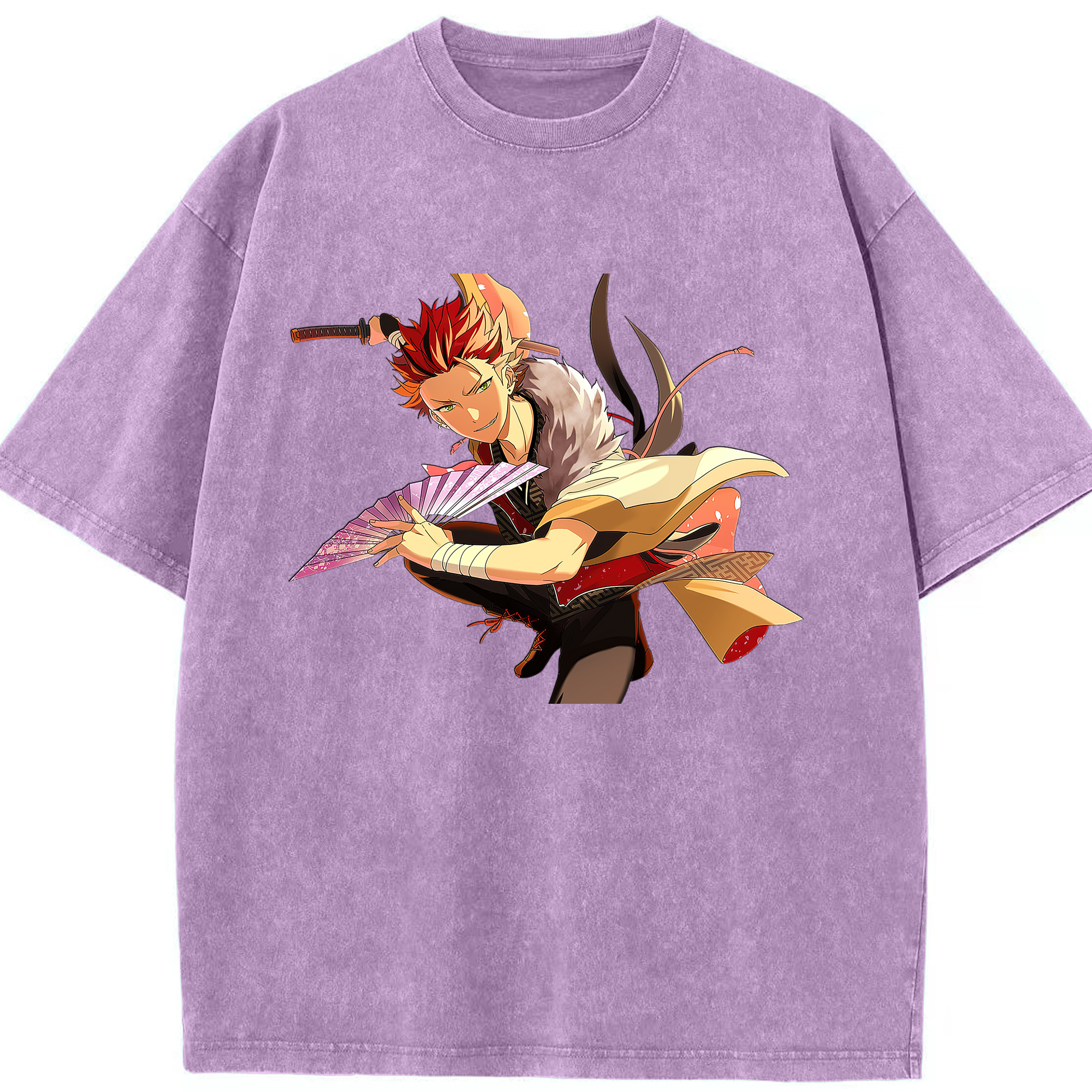 （画像用） あんさんぶるスターズ! Ensemble Stars 綿100% ヴィンテージ風 半袖Tシャツ（フロントプリント）