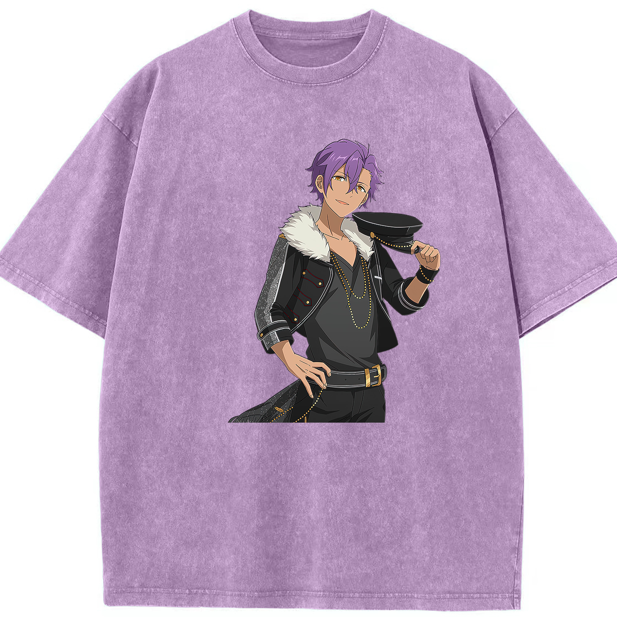 （画像用） あんさんぶるスターズ! Ensemble Stars 綿100% ヴィンテージ風 半袖Tシャツ（フロントプリント）