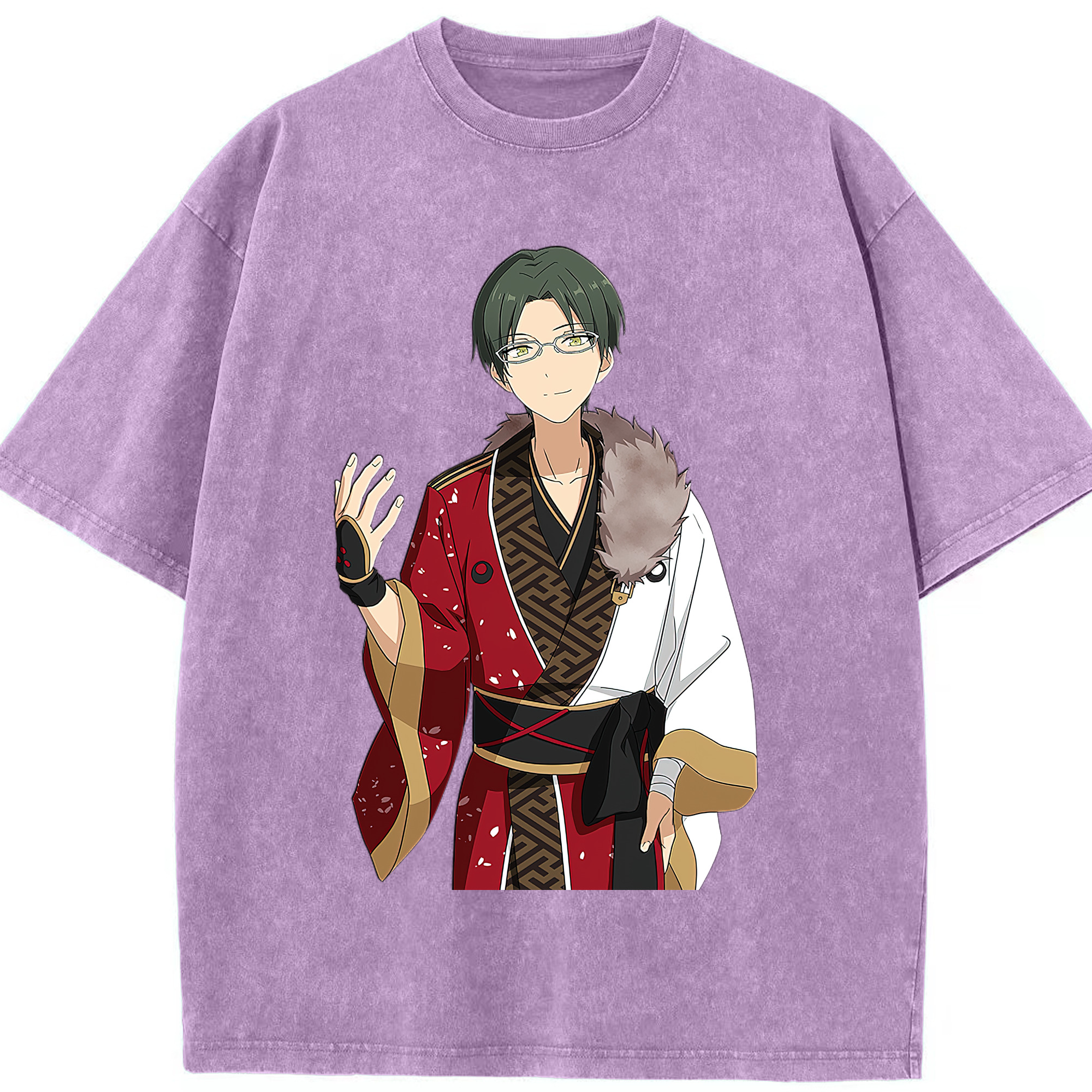 （画像用） あんさんぶるスターズ! Ensemble Stars 綿100% ヴィンテージ風 半袖Tシャツ（フロントプリント）