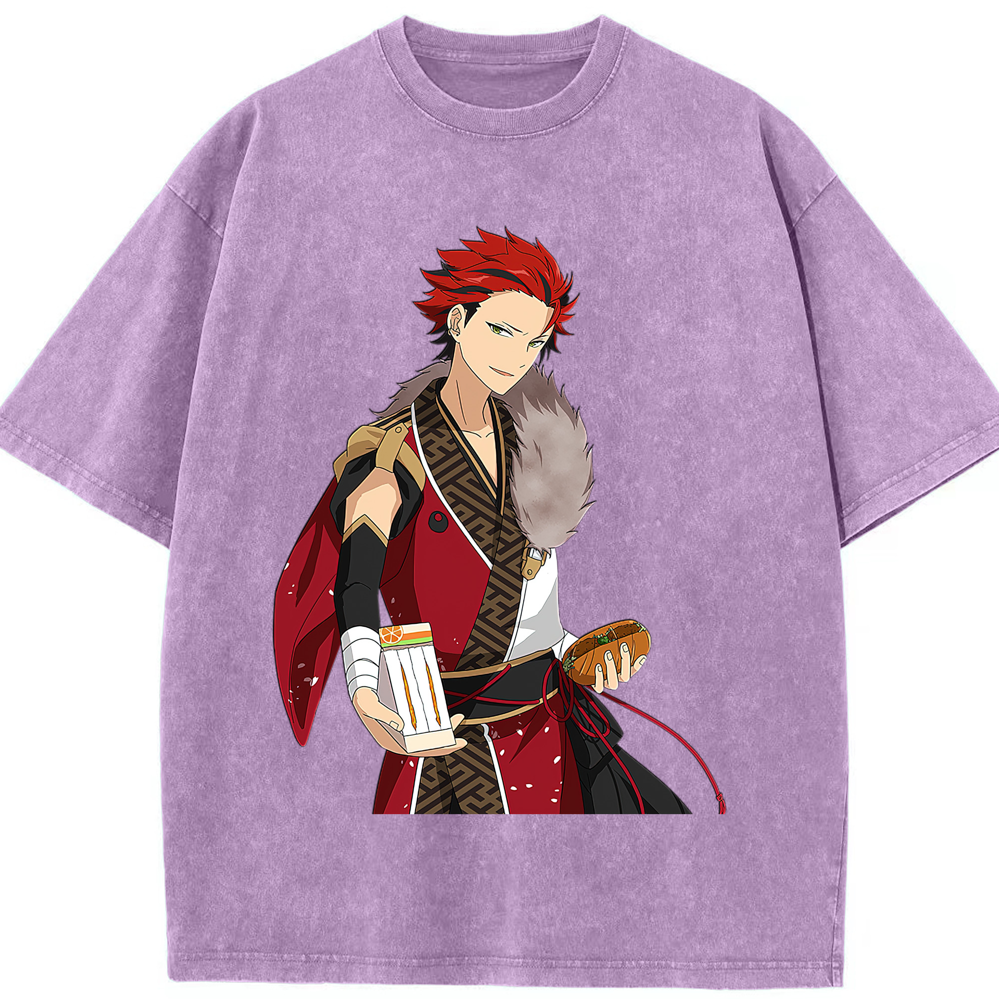 （画像用） あんさんぶるスターズ! Ensemble Stars 綿100% ヴィンテージ風 半袖Tシャツ（フロントプリント）