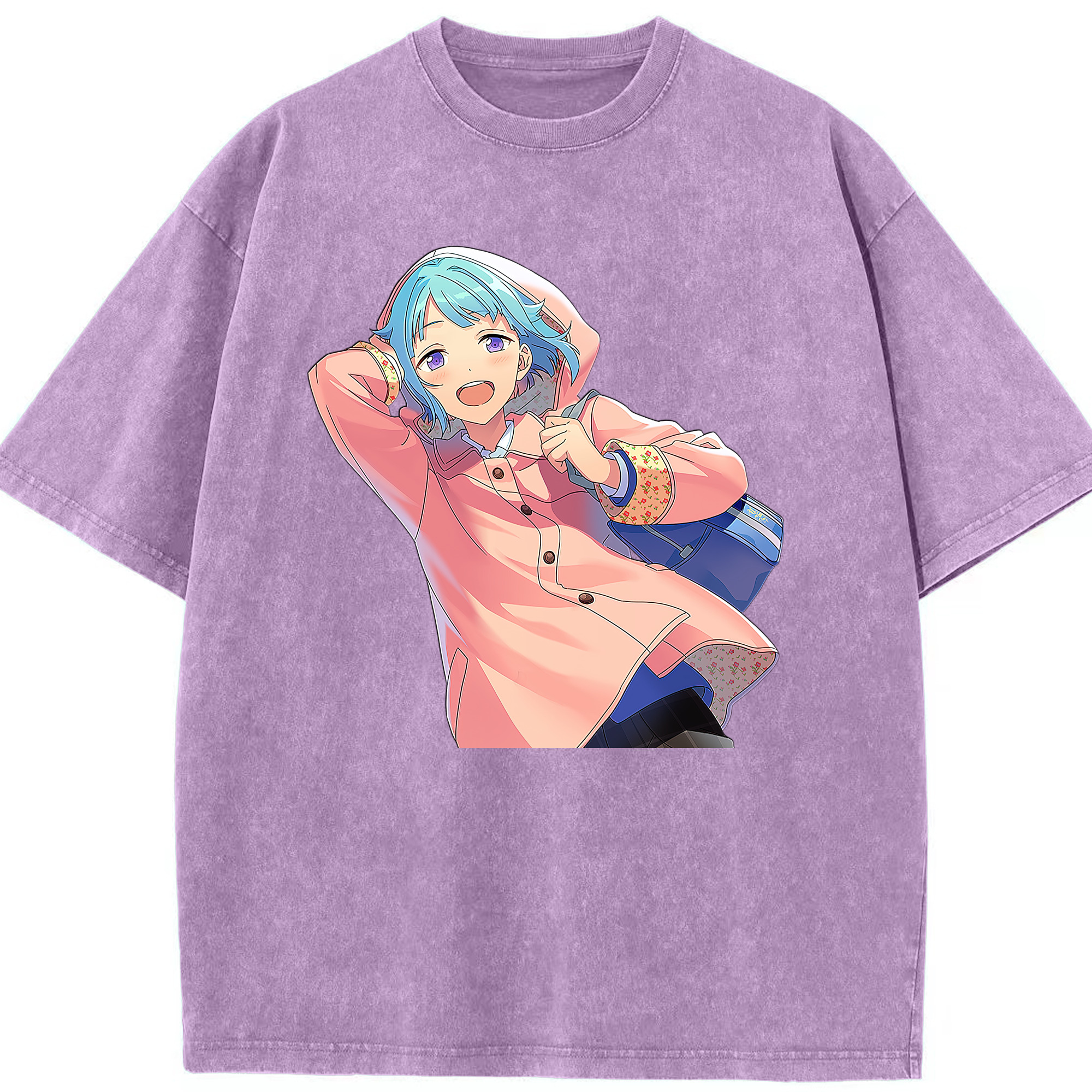 （画像用） あんさんぶるスターズ! Ensemble Stars 綿100% ヴィンテージ風 半袖Tシャツ（フロントプリント）