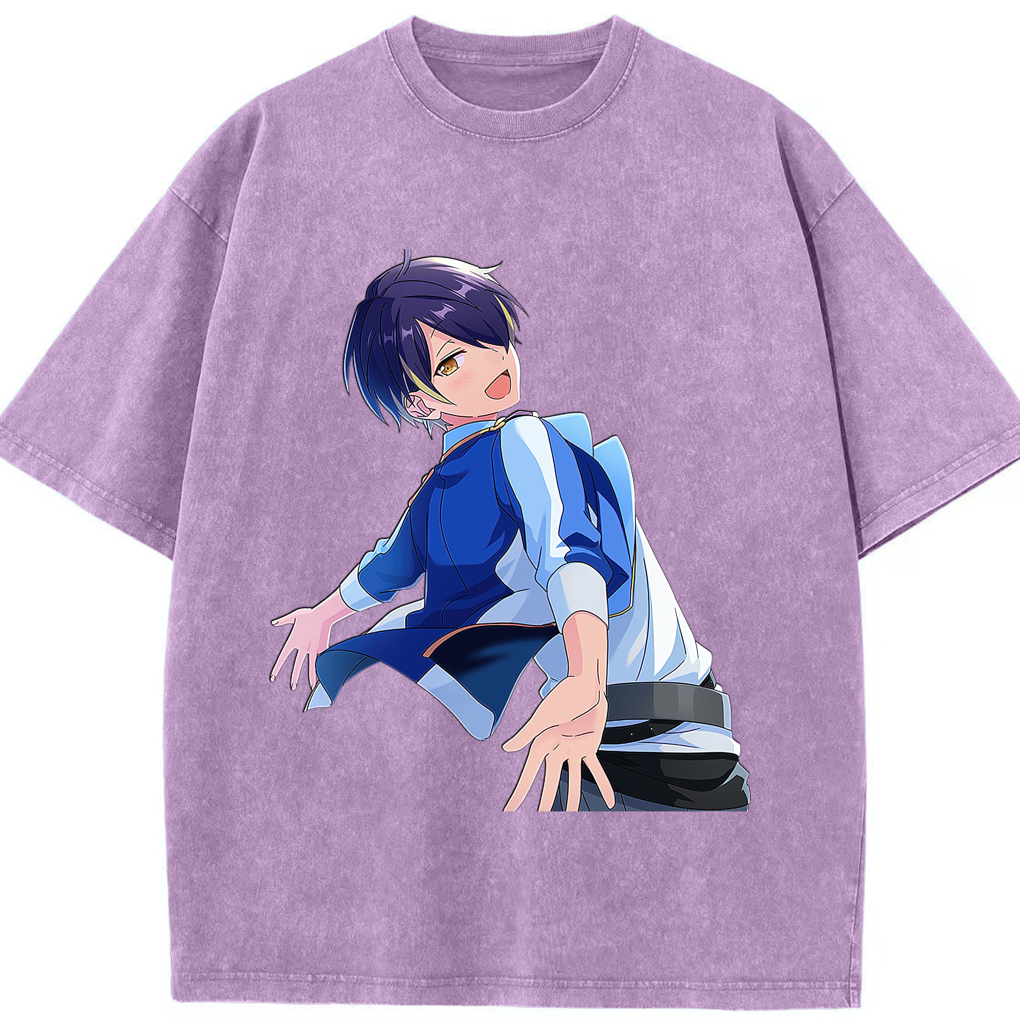 （画像用） あんさんぶるスターズ! Ensemble Stars 綿100% ヴィンテージ風 半袖Tシャツ（フロントプリント）