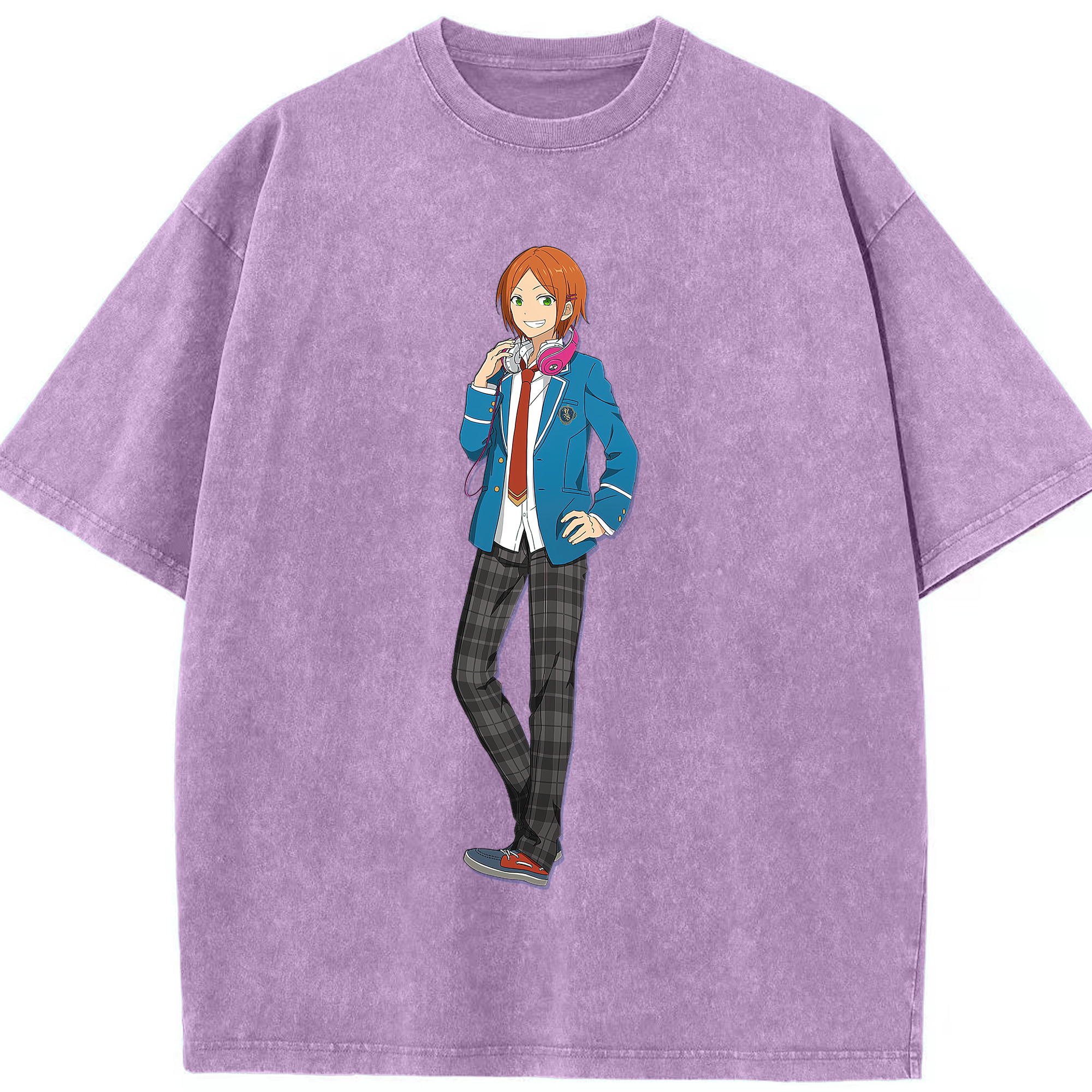 （画像用） あんさんぶるスターズ! Ensemble Stars 綿100% ヴィンテージ風 半袖Tシャツ（フロントプリント）