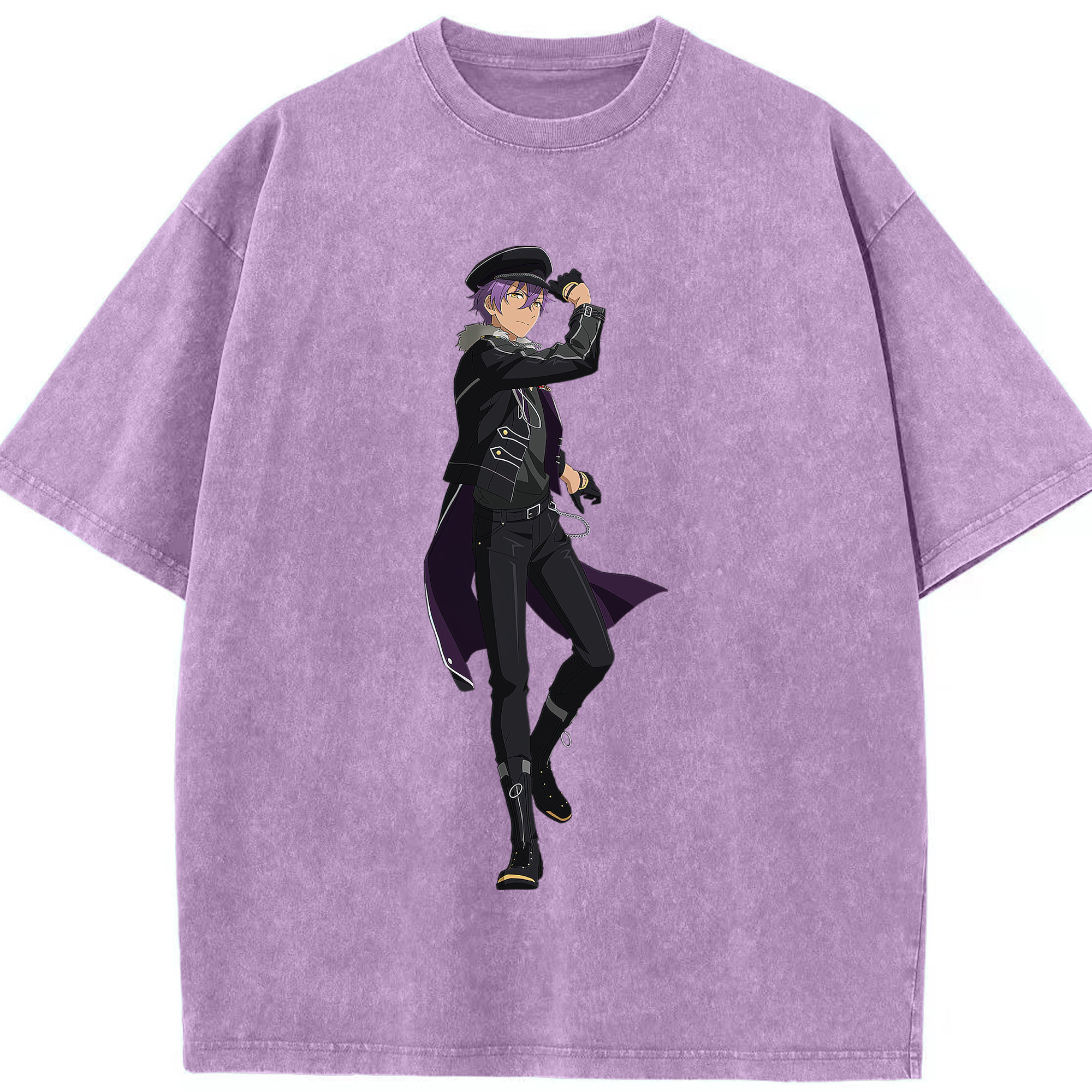 （画像用） あんさんぶるスターズ! Ensemble Stars 綿100% ヴィンテージ風 半袖Tシャツ（フロントプリント）