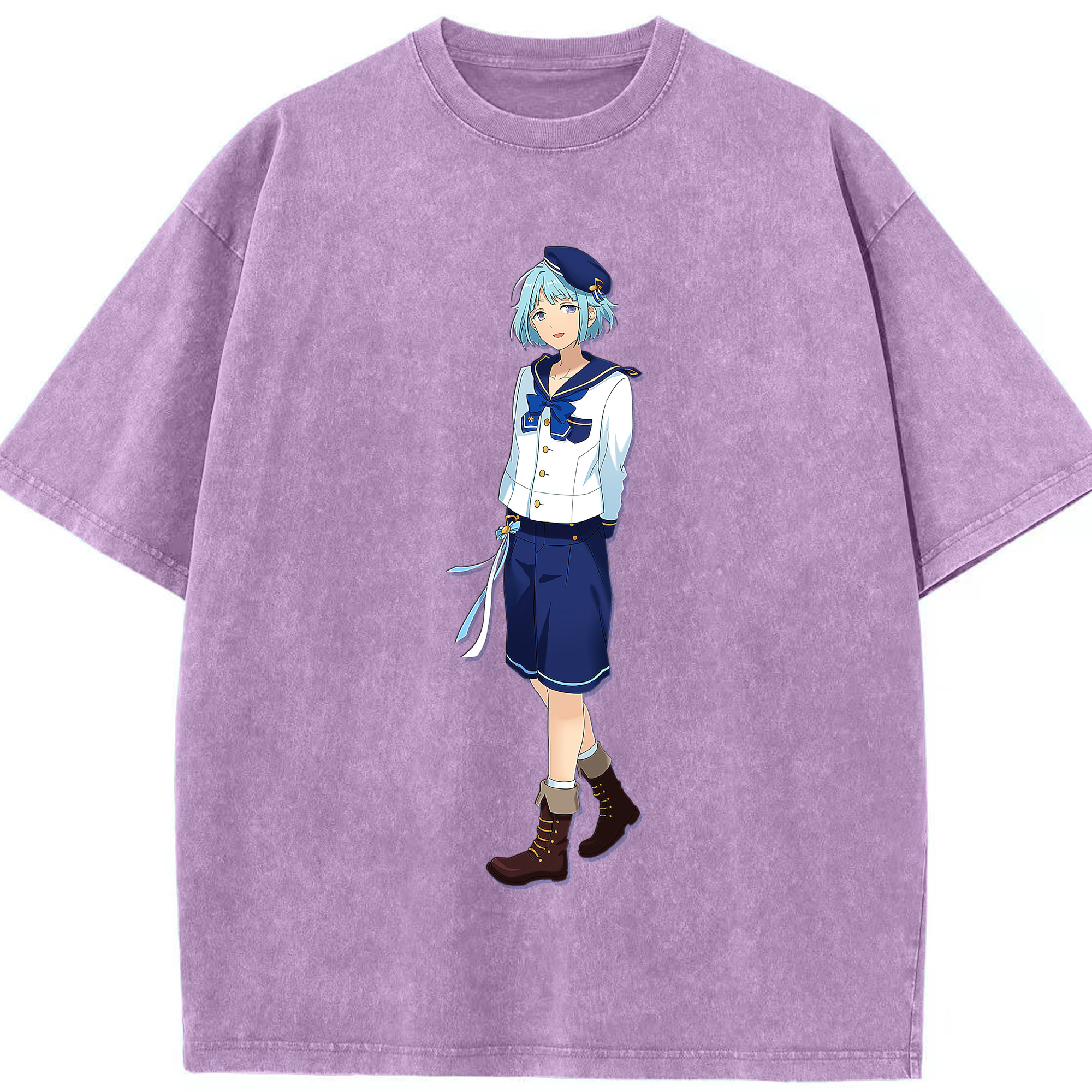 （画像用） あんさんぶるスターズ! Ensemble Stars 綿100% ヴィンテージ風 半袖Tシャツ（フロントプリント）
