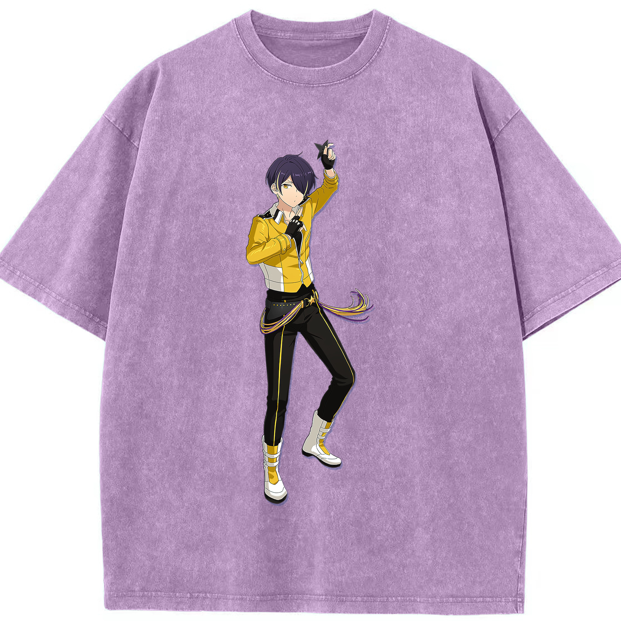 （画像用） あんさんぶるスターズ! Ensemble Stars 綿100% ヴィンテージ風 半袖Tシャツ（フロントプリント）