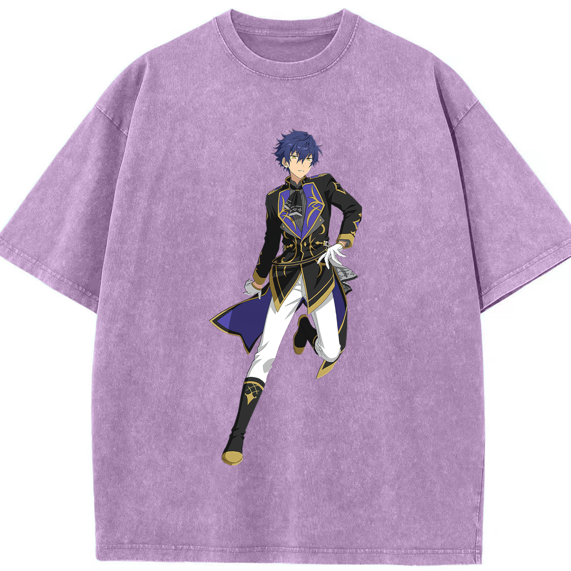 （画像用） あんさんぶるスターズ! Ensemble Stars 綿100% ヴィンテージ風 半袖Tシャツ（フロントプリント）