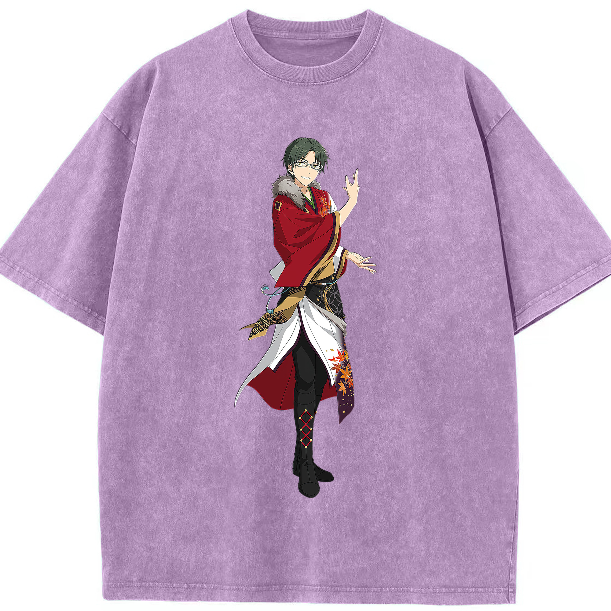 （画像用） あんさんぶるスターズ! Ensemble Stars 綿100% ヴィンテージ風 半袖Tシャツ（フロントプリント）