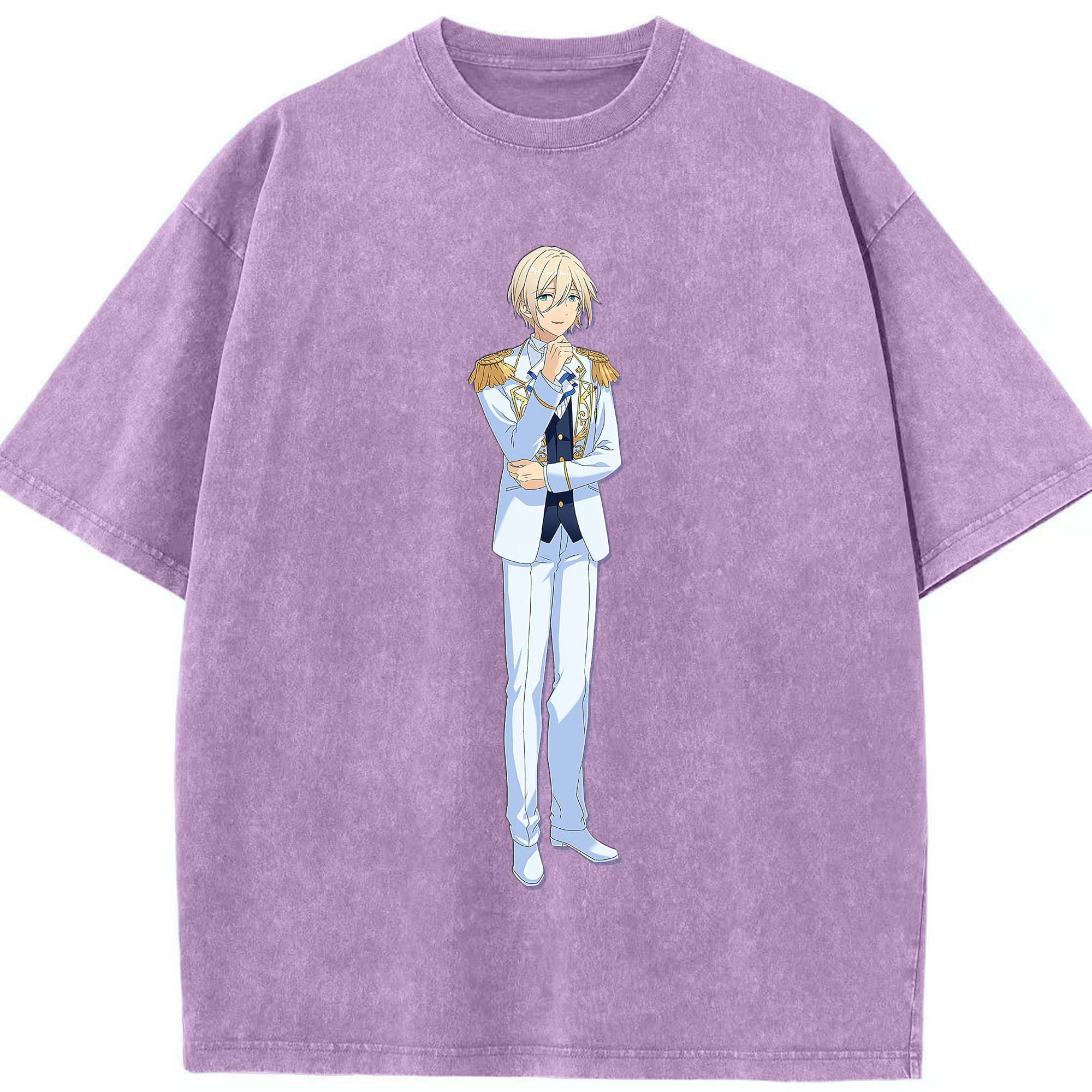 （画像用） あんさんぶるスターズ! Ensemble Stars 綿100% ヴィンテージ風 半袖Tシャツ（フロントプリント）
