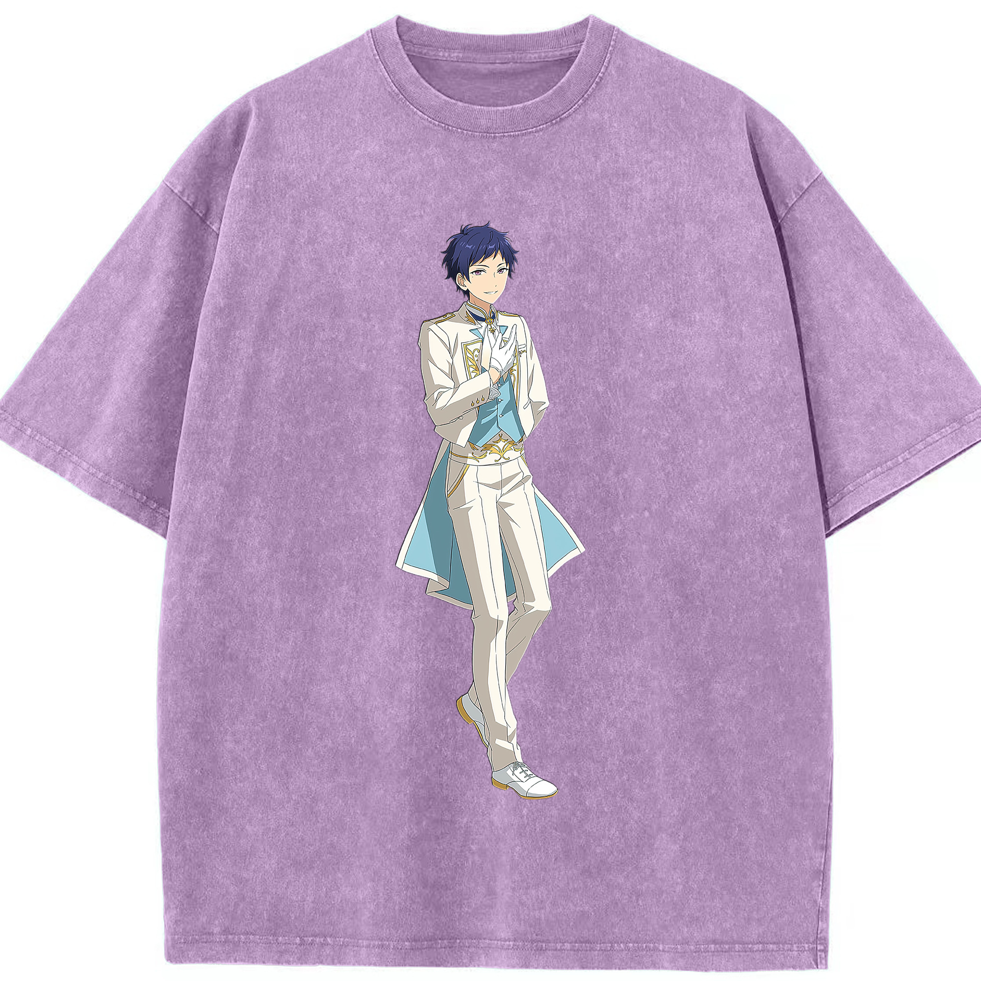 （画像用） あんさんぶるスターズ! Ensemble Stars 綿100% ヴィンテージ風 半袖Tシャツ（フロントプリント）