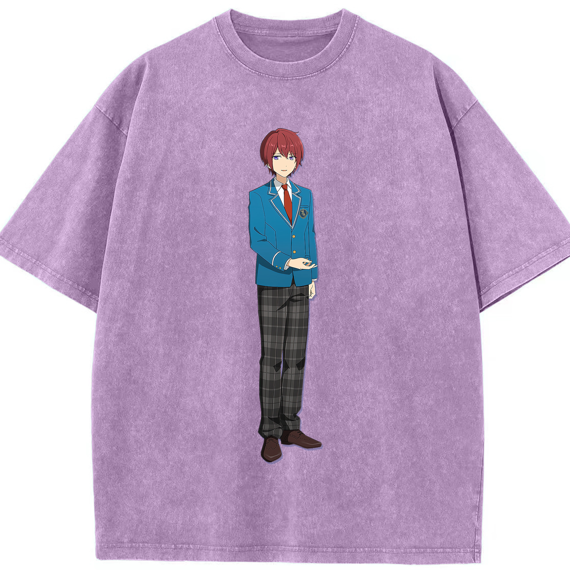 （画像用） あんさんぶるスターズ! Ensemble Stars 綿100% ヴィンテージ風 半袖Tシャツ（フロントプリント）