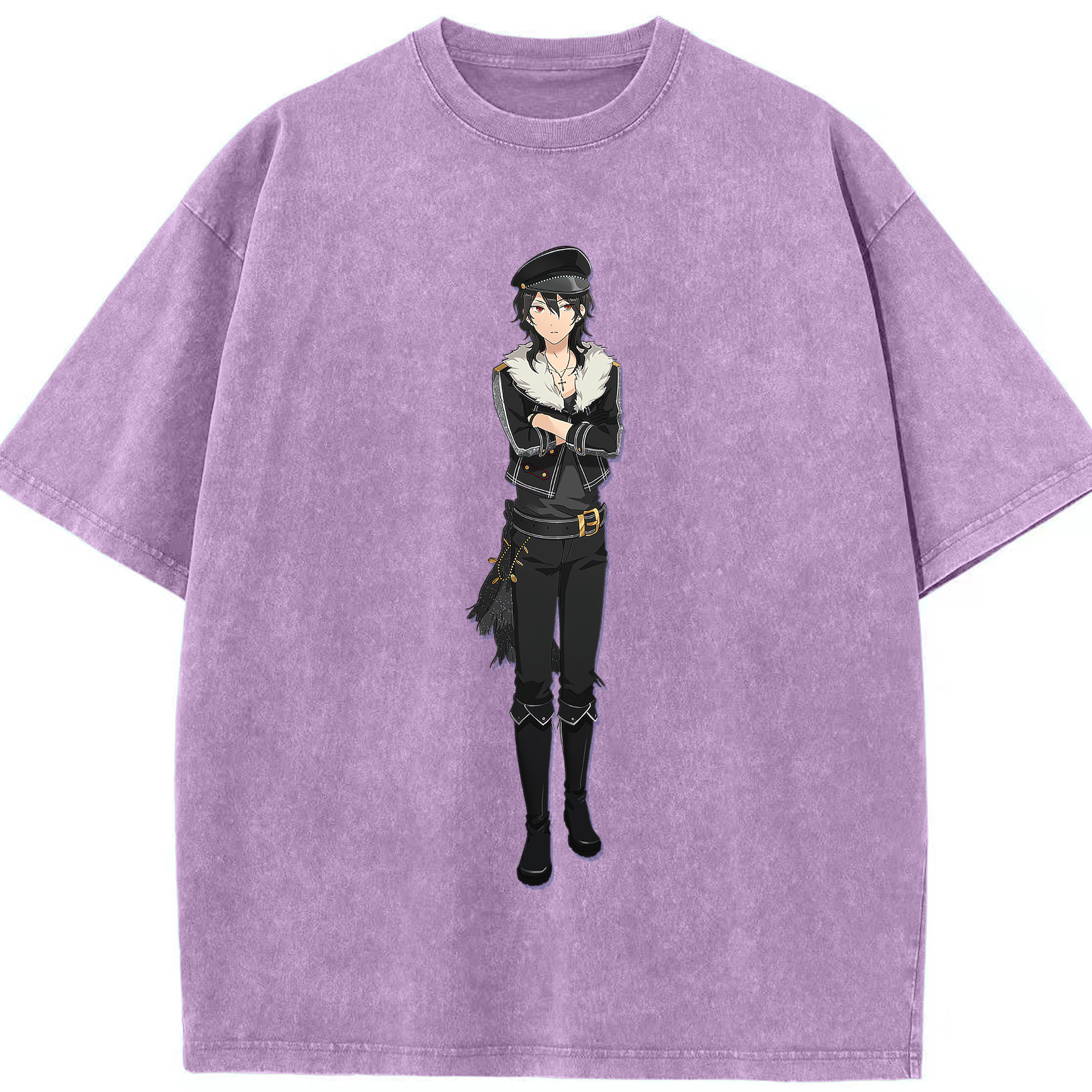 （画像用） あんさんぶるスターズ! Ensemble Stars 綿100% ヴィンテージ風 半袖Tシャツ（フロントプリント）