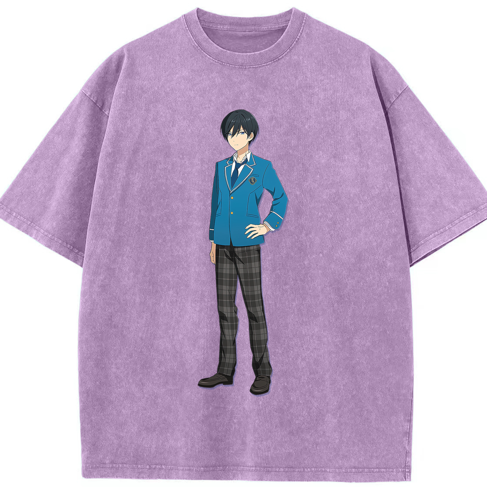 （画像用） あんさんぶるスターズ! Ensemble Stars 綿100% ヴィンテージ風 半袖Tシャツ（フロントプリント）