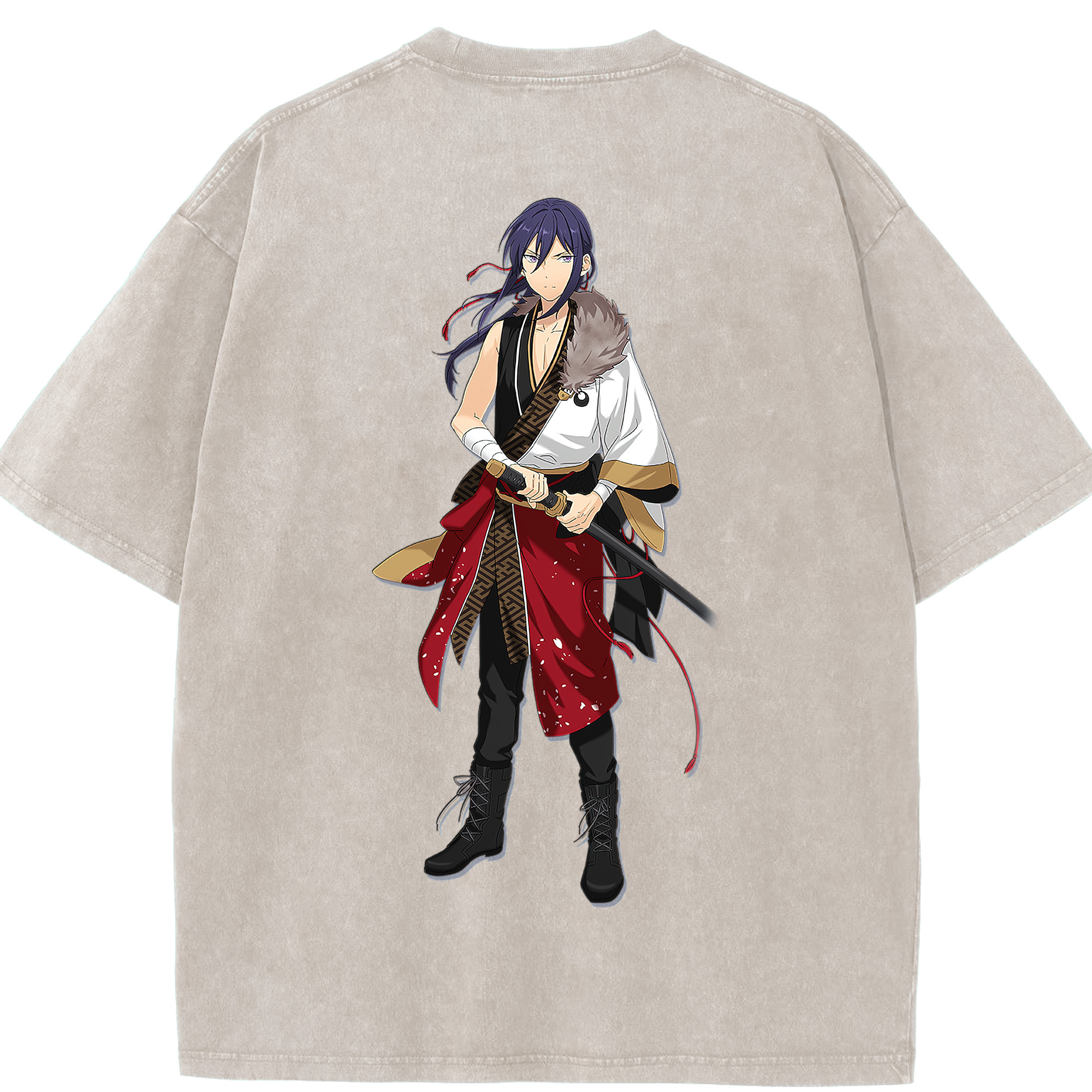 （画像用） あんさんぶるスターズ! Ensemble Stars 綿100% ヴィンテージ風 半袖Tシャツ（背面プリント）