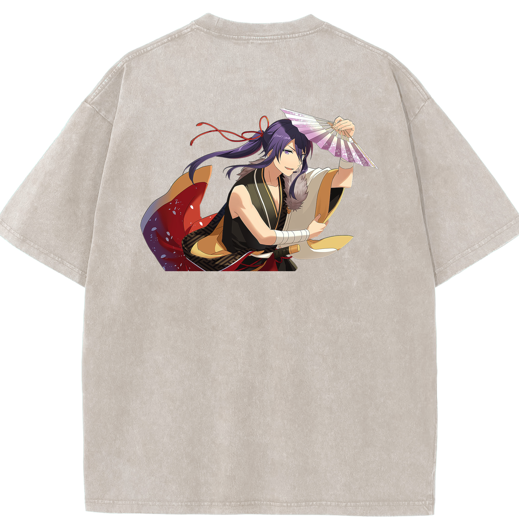 （画像用） あんさんぶるスターズ! Ensemble Stars 綿100% ヴィンテージ風 半袖Tシャツ（背面プリント）