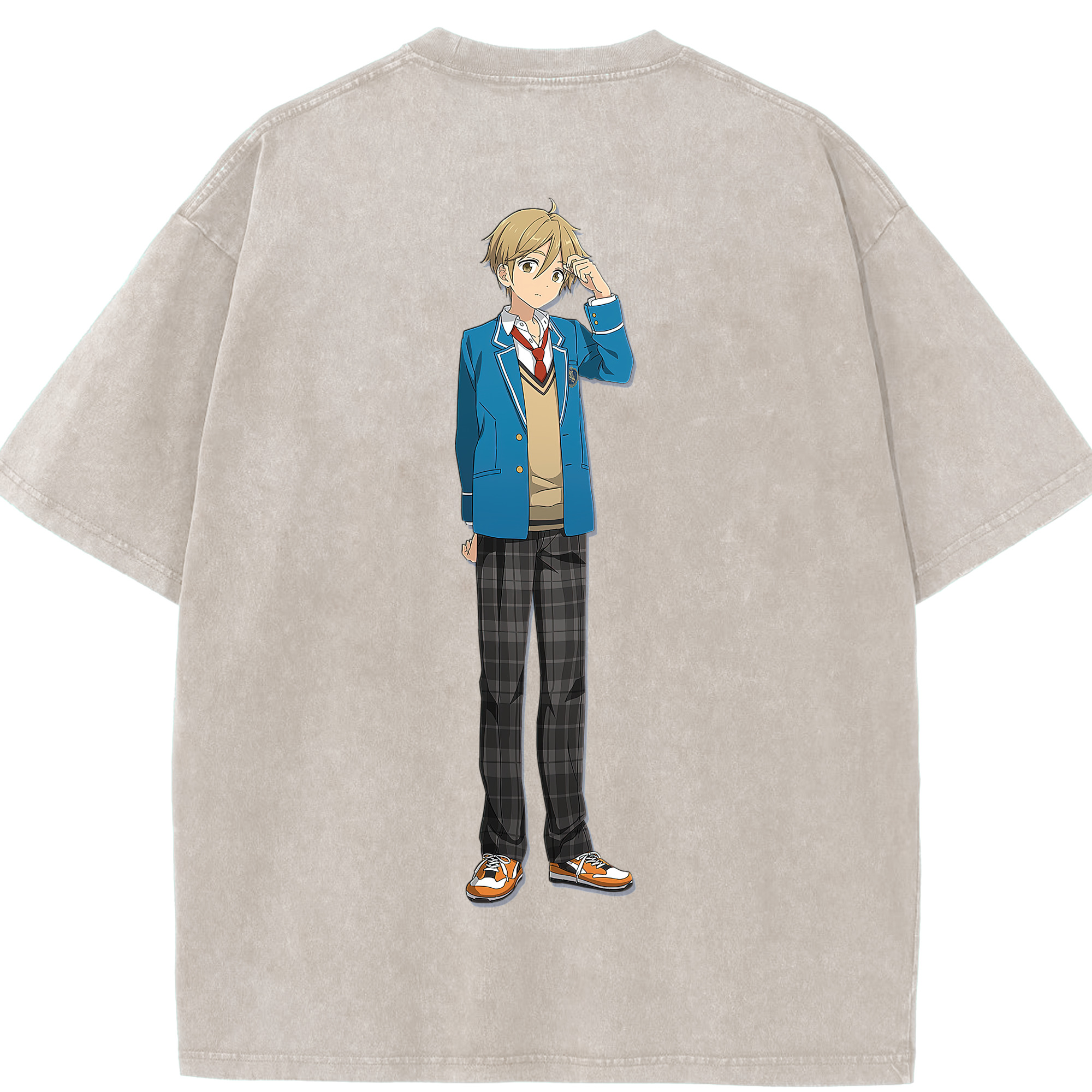（画像用） あんさんぶるスターズ! Ensemble Stars 綿100% ヴィンテージ風 半袖Tシャツ（背面プリント）