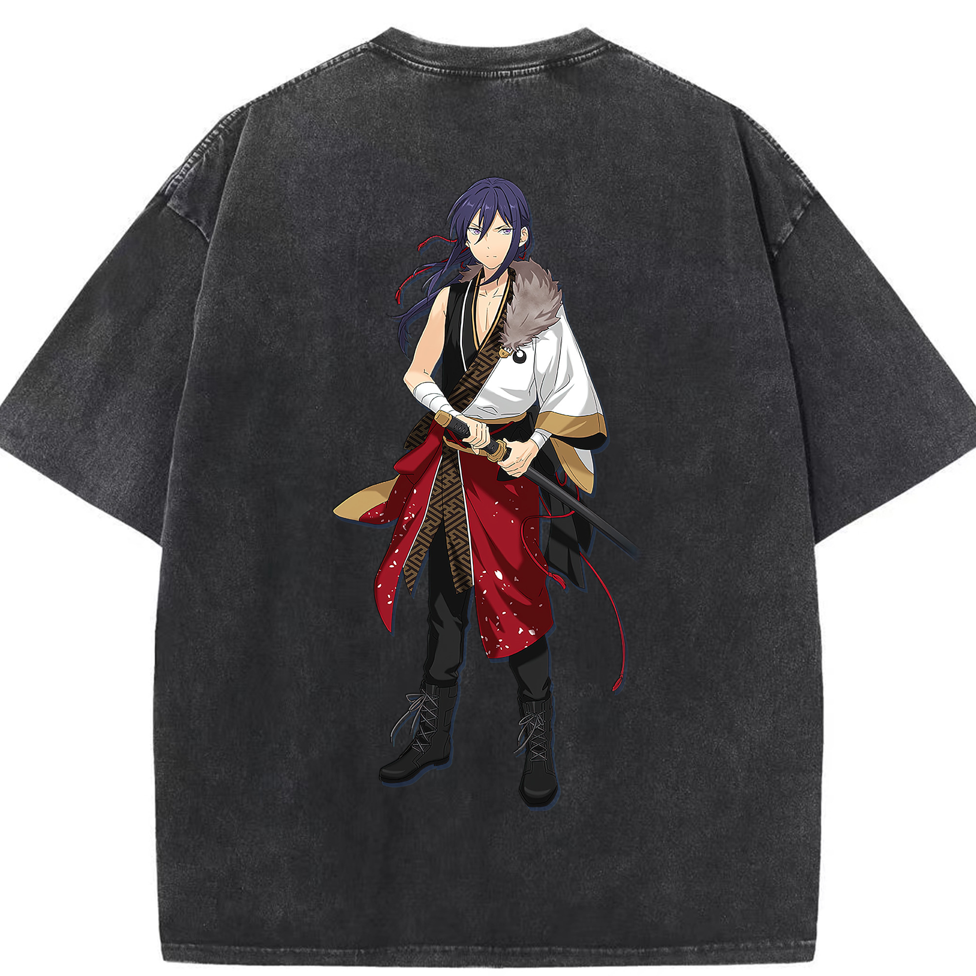 （画像用） あんさんぶるスターズ! Ensemble Stars 綿100% ヴィンテージ風 半袖Tシャツ（背面プリント）