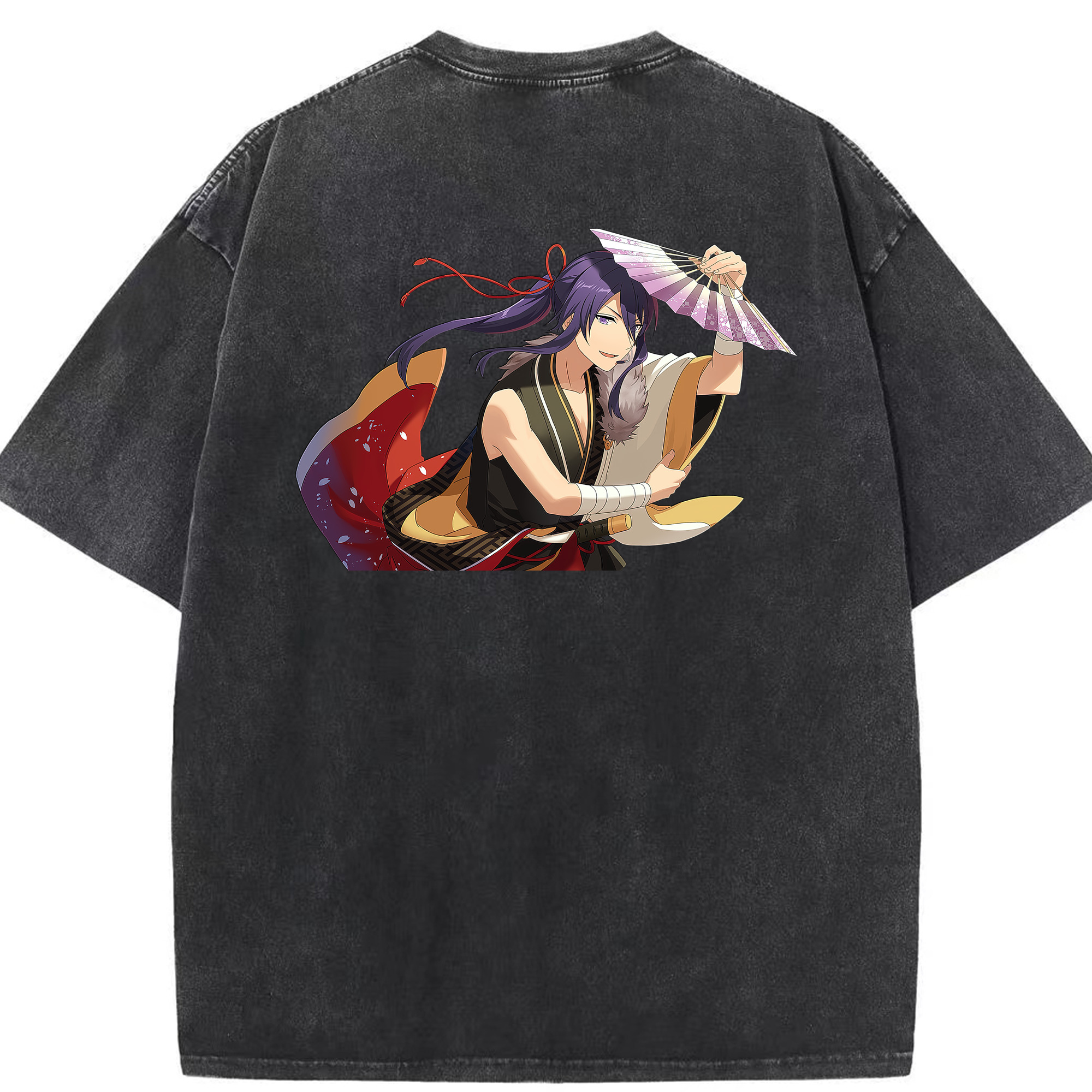 （画像用） あんさんぶるスターズ! Ensemble Stars 綿100% ヴィンテージ風 半袖Tシャツ（背面プリント）