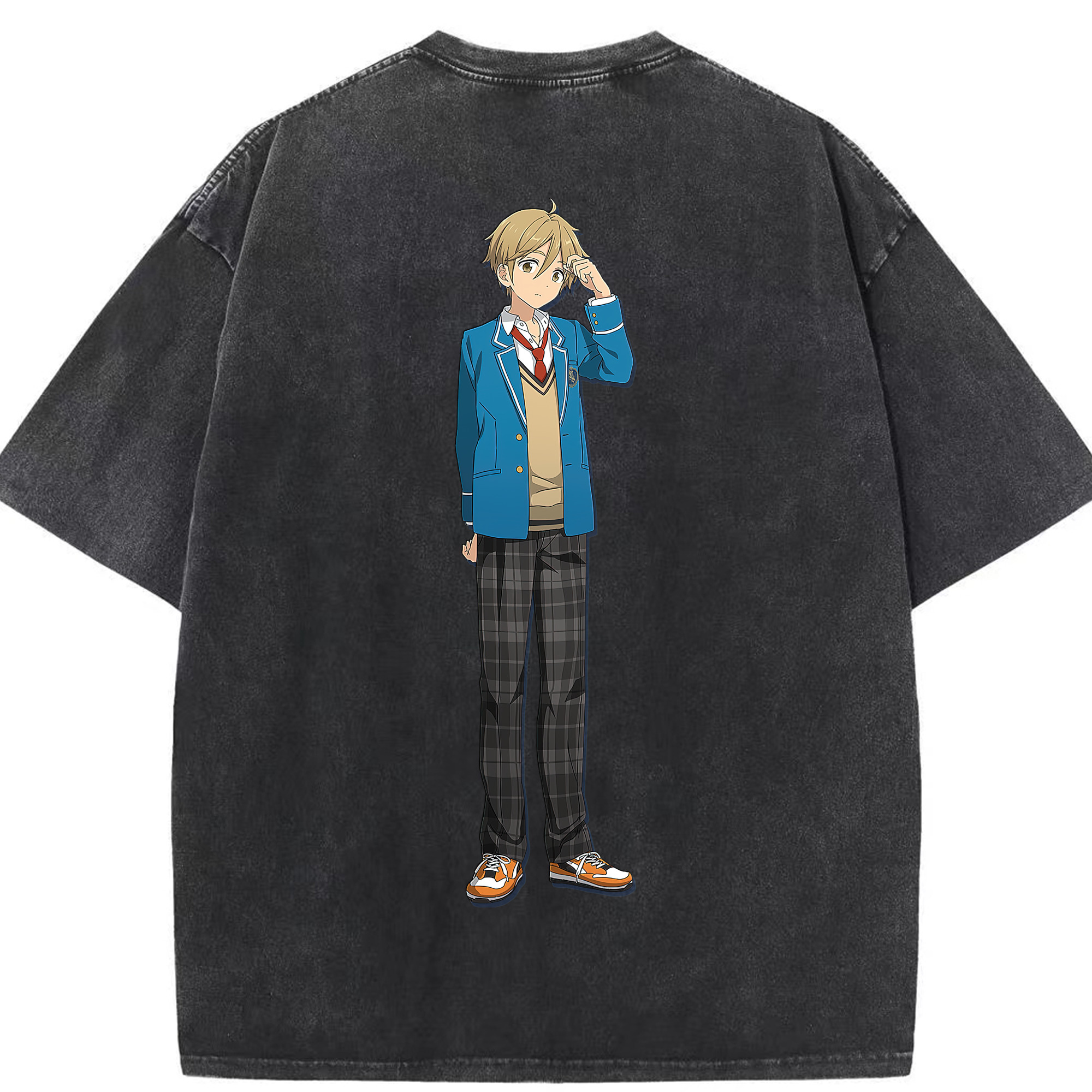 （画像用） あんさんぶるスターズ! Ensemble Stars 綿100% ヴィンテージ風 半袖Tシャツ（背面プリント）