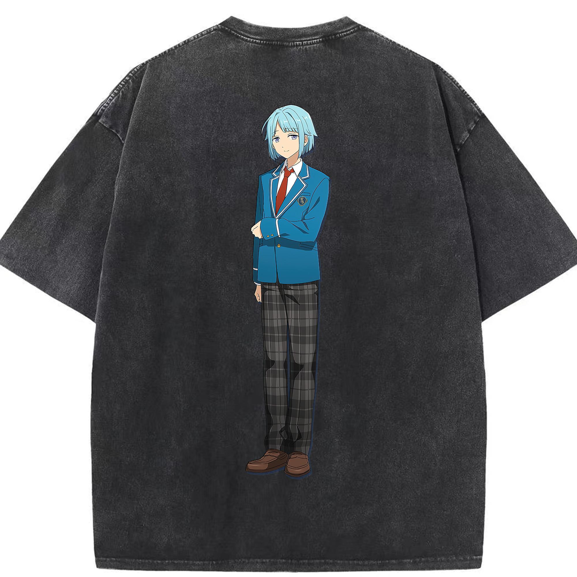 （画像用） あんさんぶるスターズ! Ensemble Stars 綿100% ヴィンテージ風 半袖Tシャツ（背面プリント）