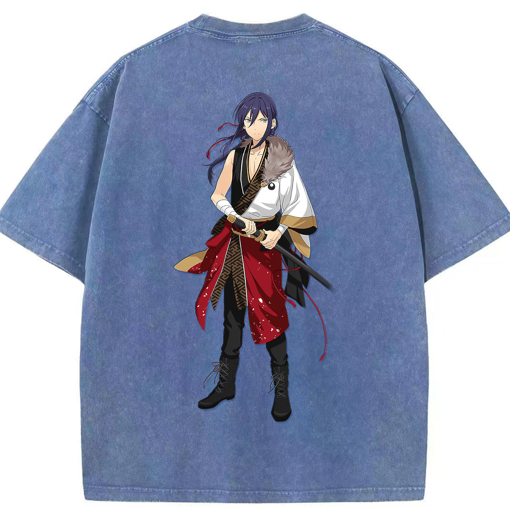 （画像用） あんさんぶるスターズ! Ensemble Stars 綿100% ヴィンテージ風 半袖Tシャツ（背面プリント）