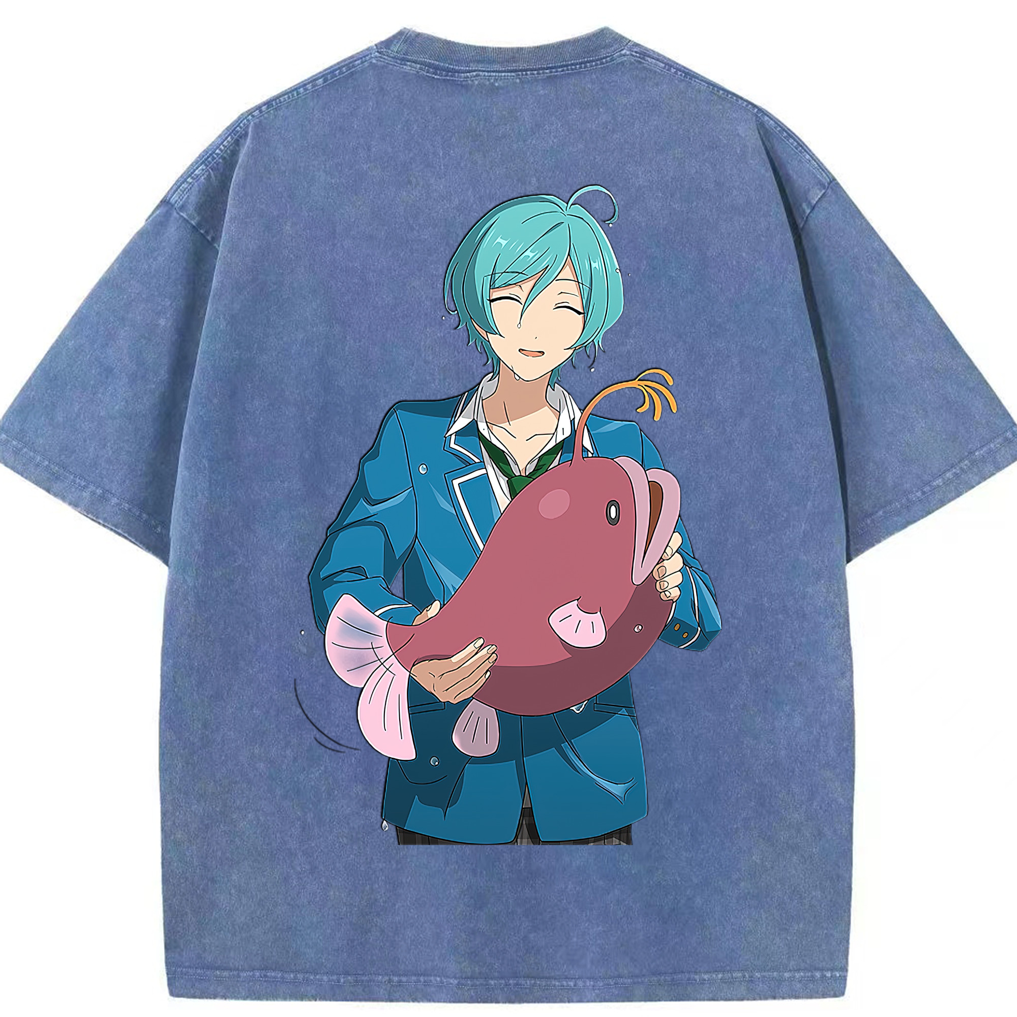 （画像用） あんさんぶるスターズ! Ensemble Stars 綿100% ヴィンテージ風 半袖Tシャツ（背面プリント）