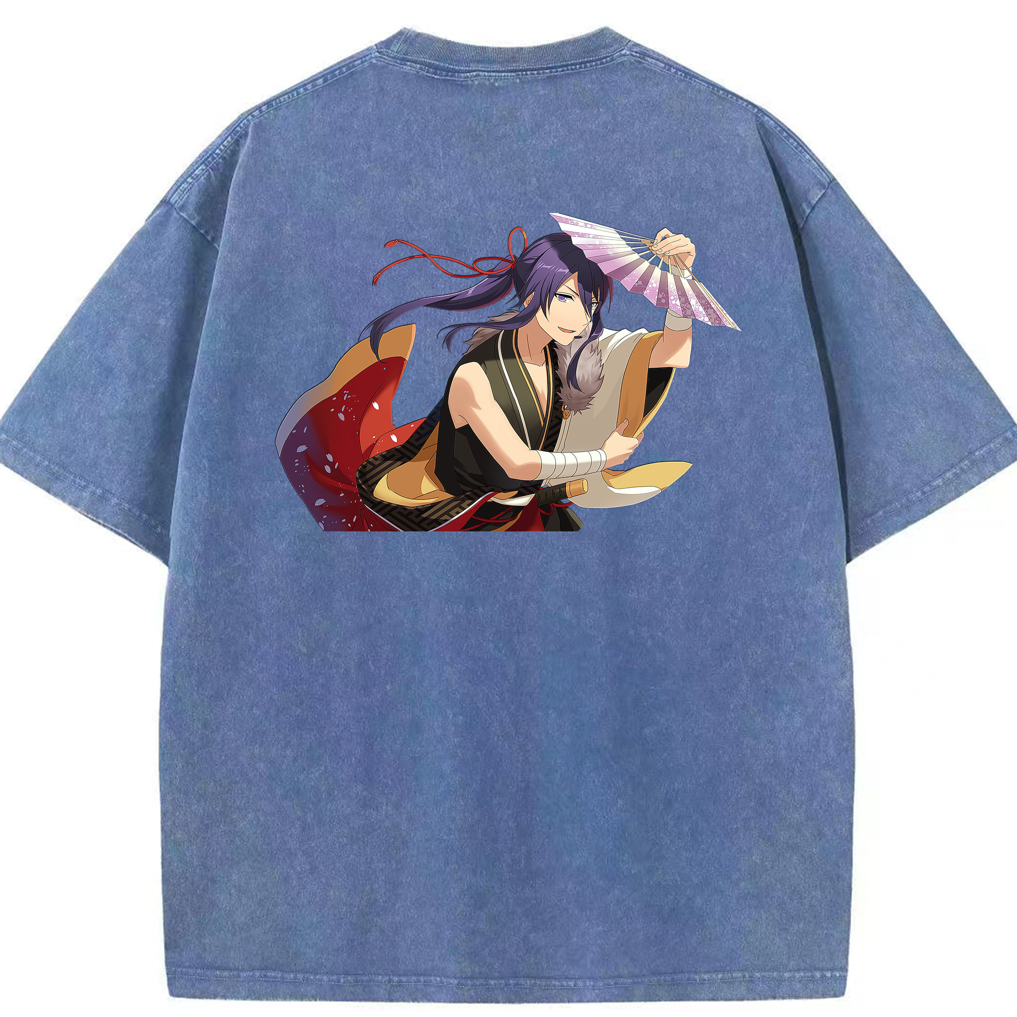 （画像用） あんさんぶるスターズ! Ensemble Stars 綿100% ヴィンテージ風 半袖Tシャツ（背面プリント）